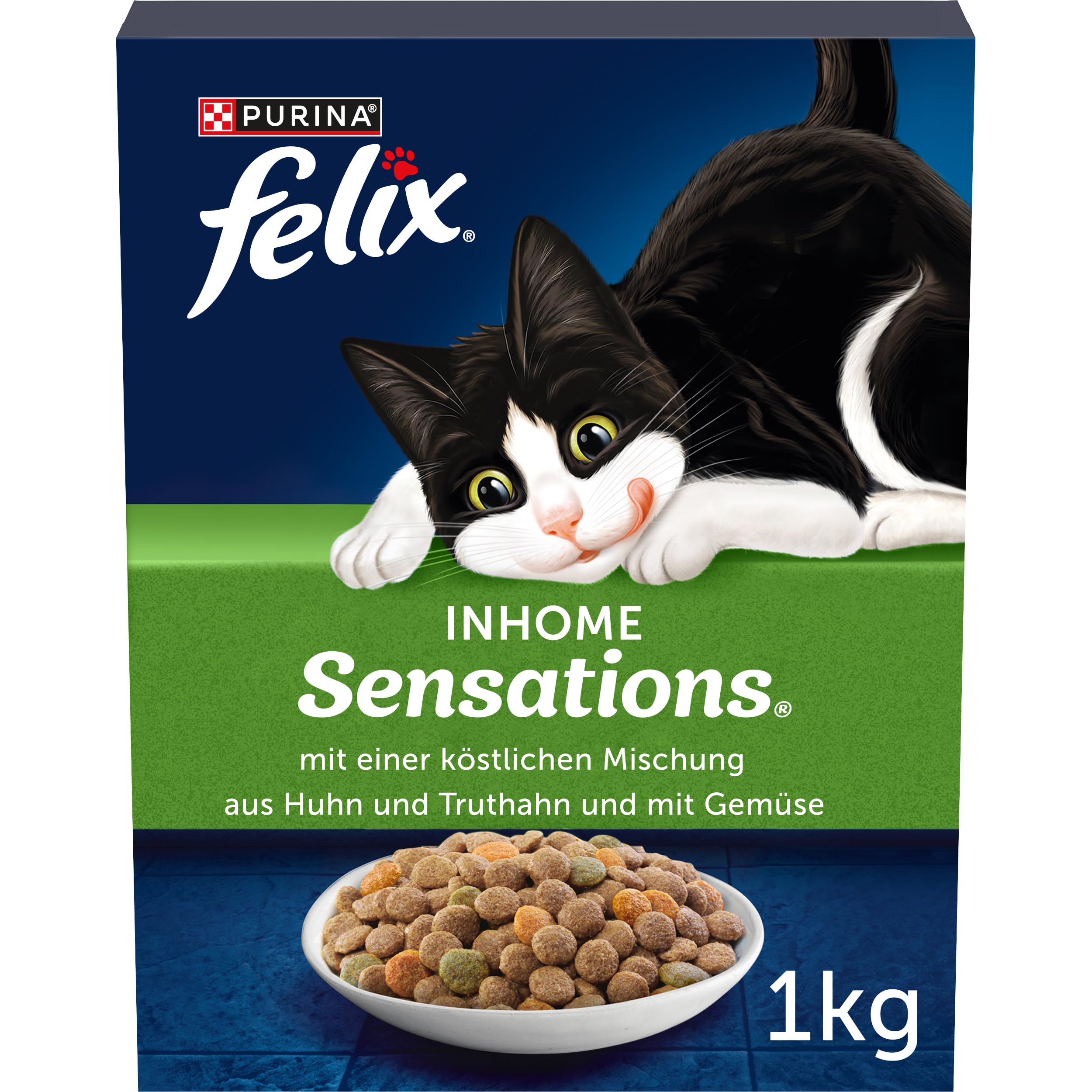 FELIX Sensations Inhome Trockenfutter Huhn Gemüse 6x2kg