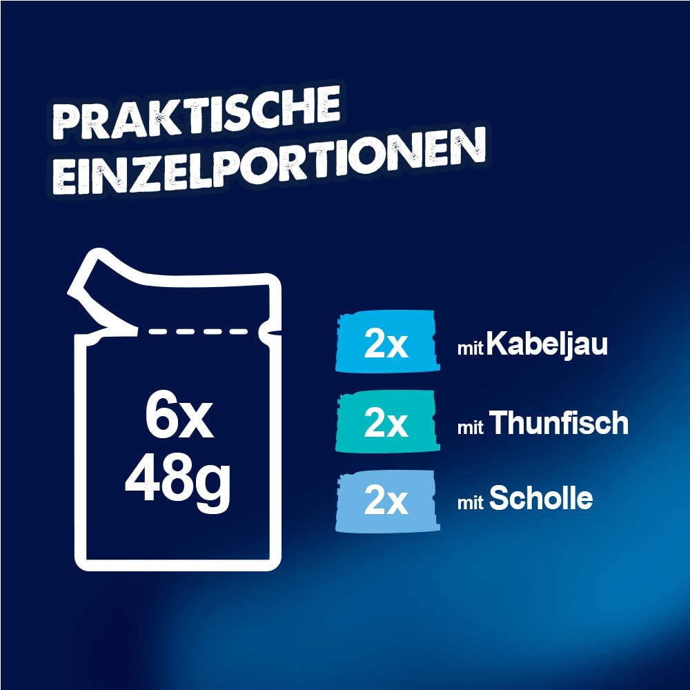 FELIX Soup Tender Strips Katzensuppe Scholle 6x48g mit Brühe