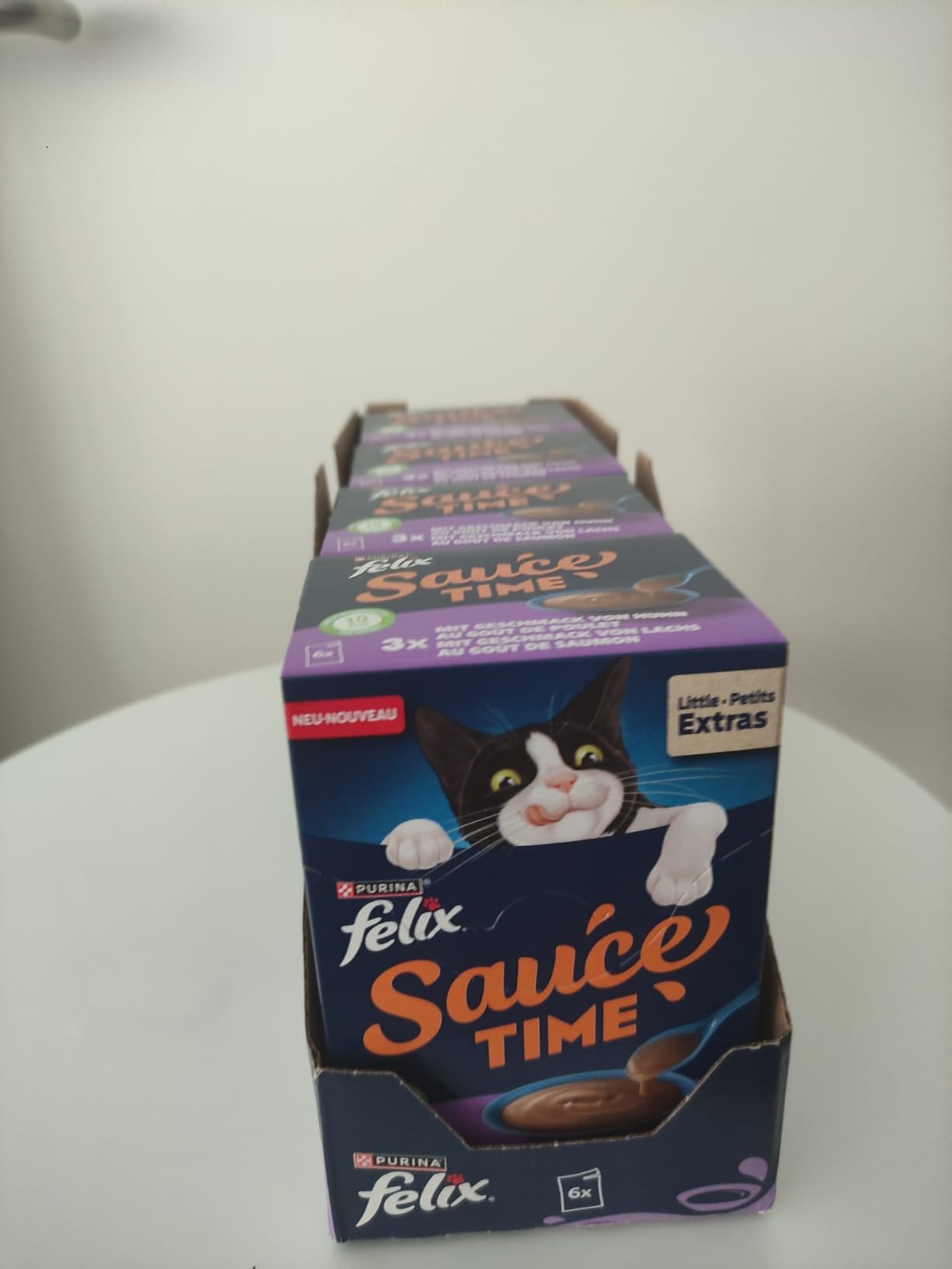 Felix Sauce Time Huhn Lachs Katzensnack 24x40g cremig