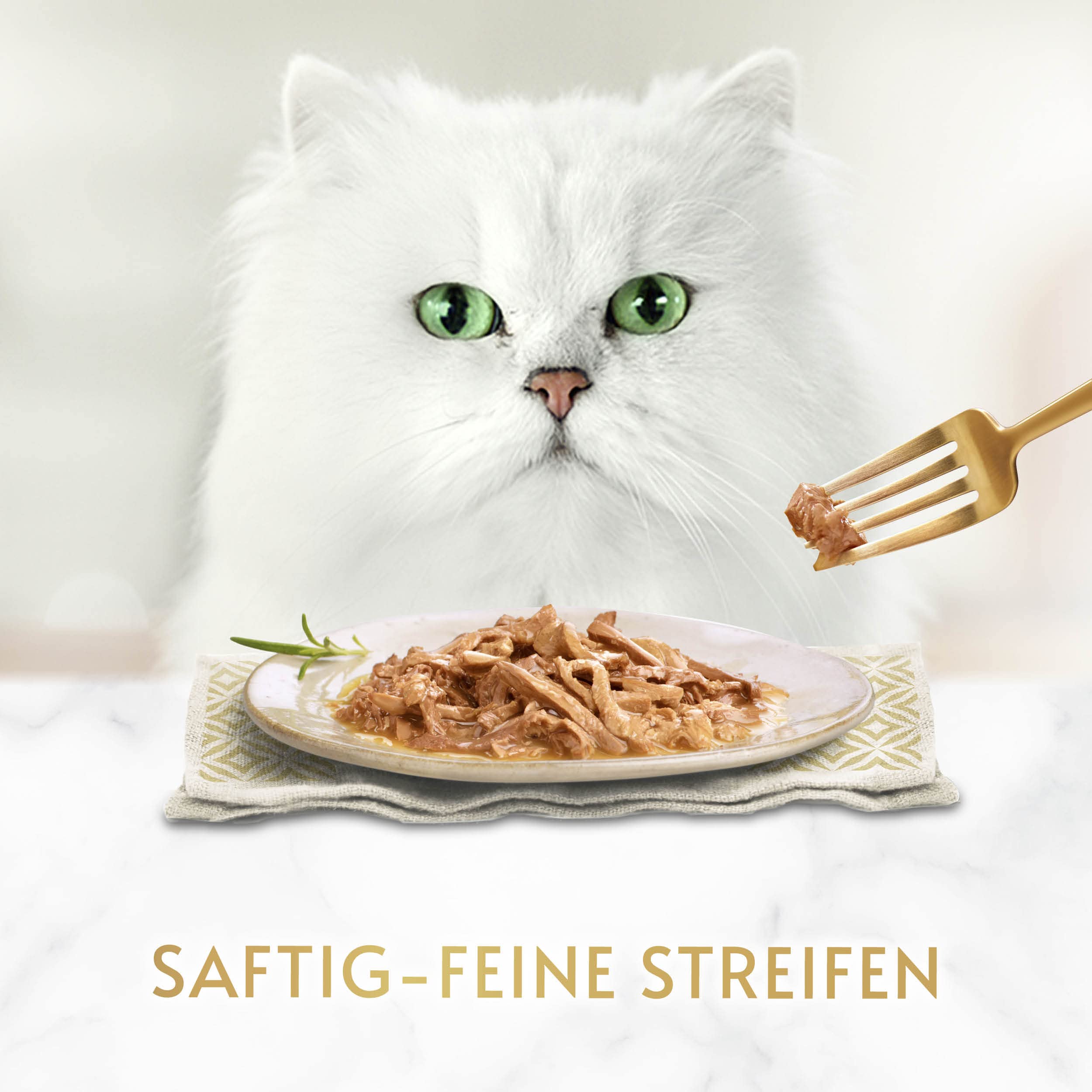 GOURMET Perle Erlesene Streifen Huhn Nassfutter 12x85g Sauce
