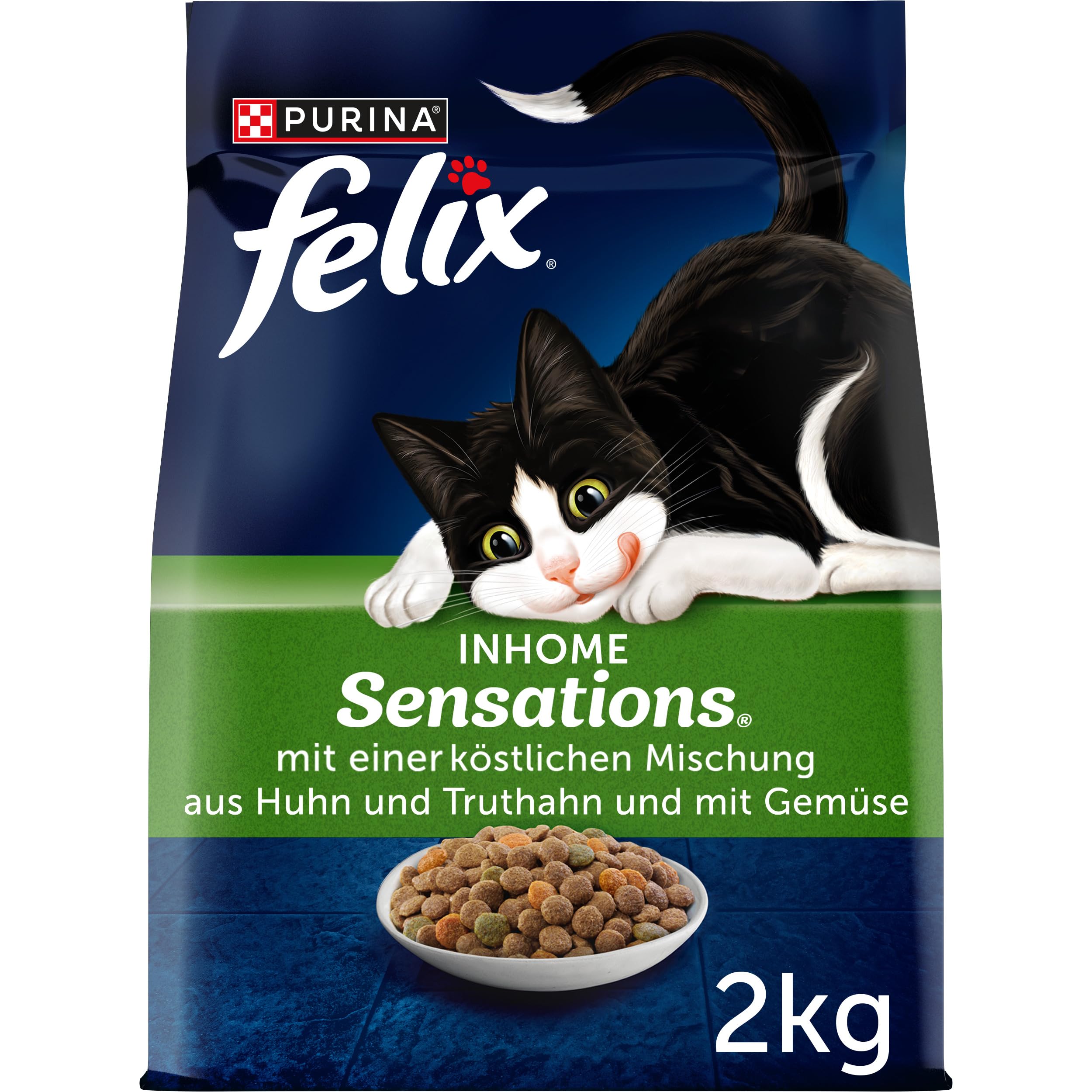 FELIX Sensations Inhome Trockenfutter Huhn Gemüse 6x2kg
