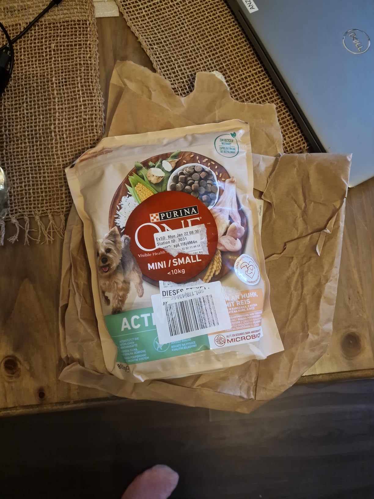 PURINA ONE Mini Small Active Huhn Hundetrockenfutter 2kg