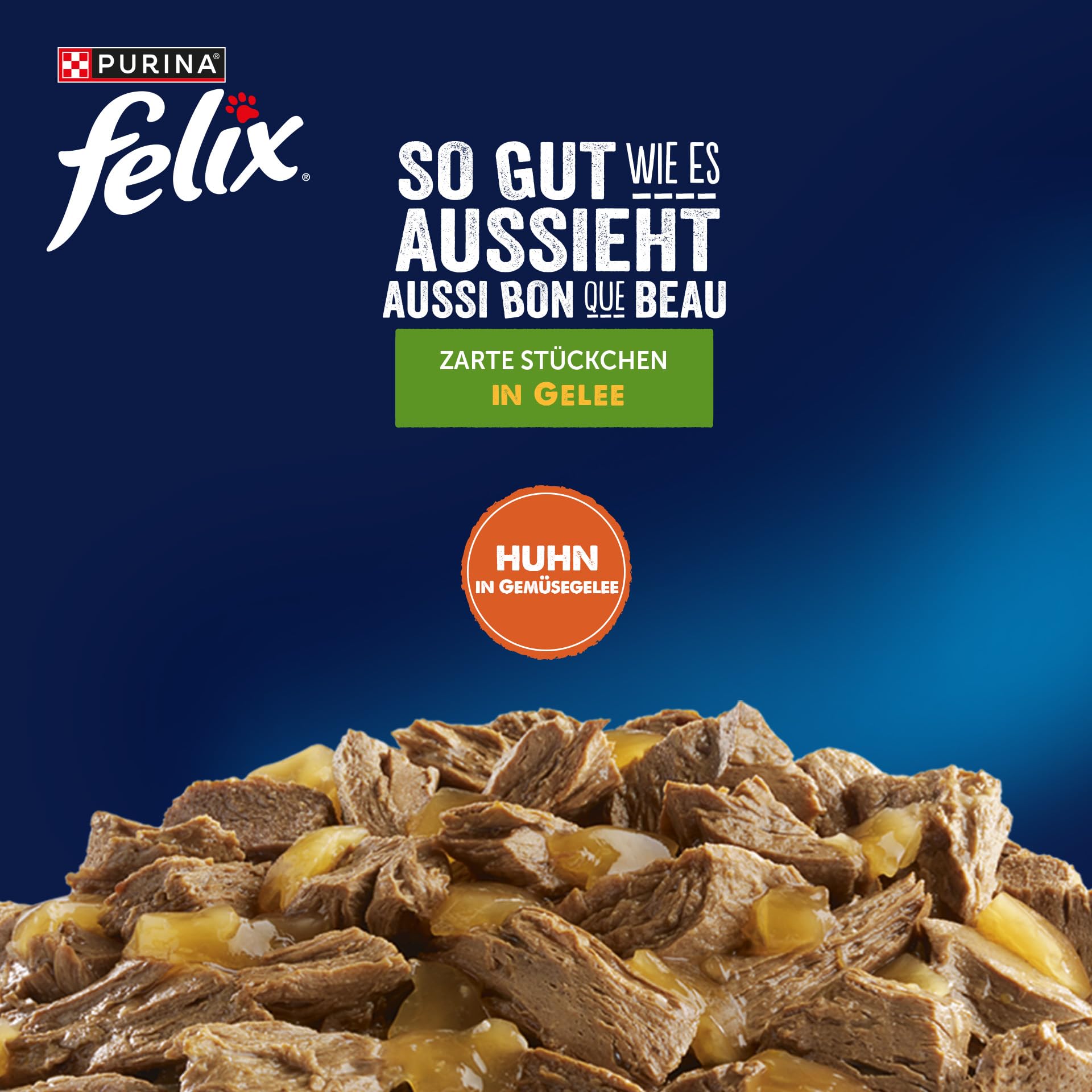 FELIX So gut wie es aussieht Nassfutter Huhn Tomate 26x85g