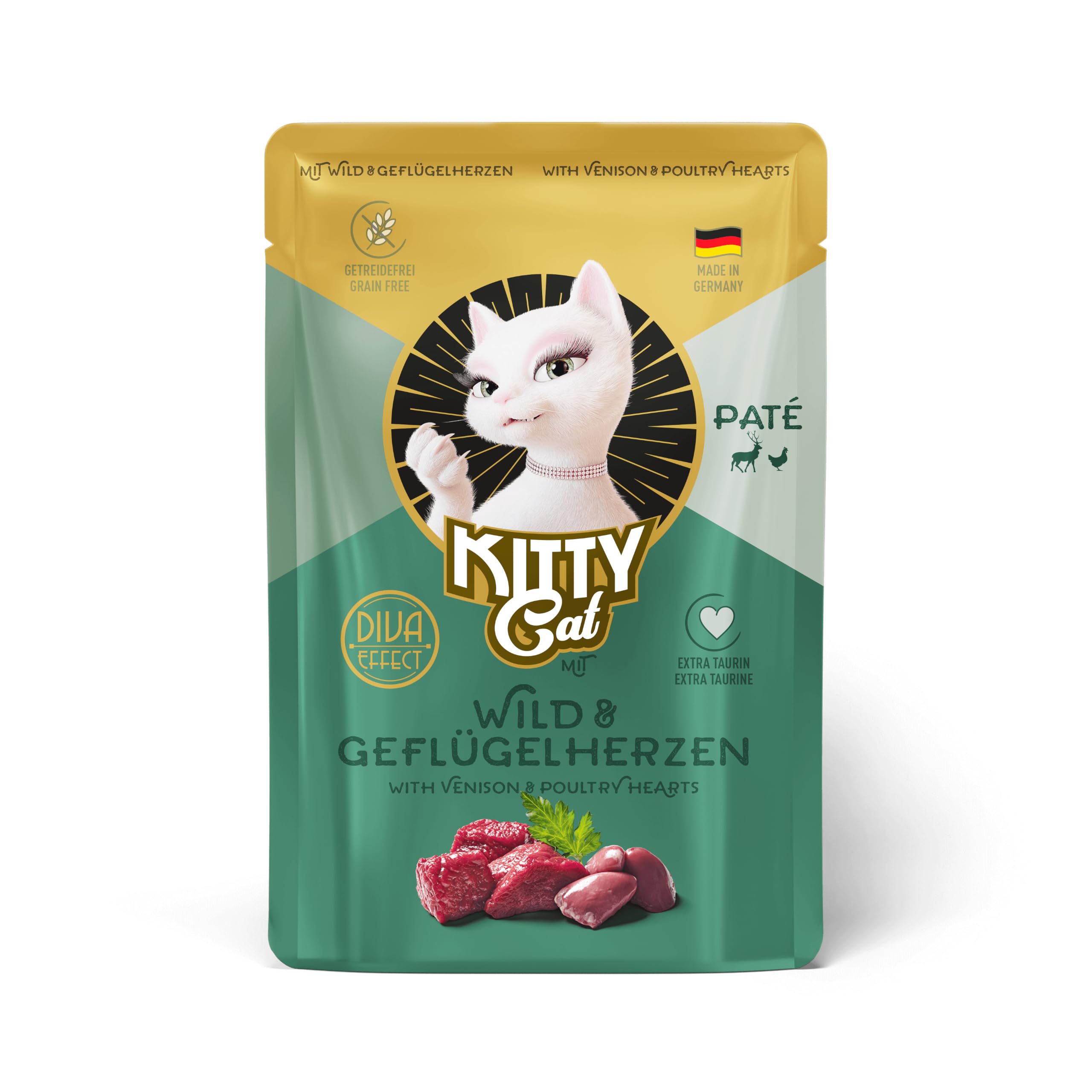 KITTY Cat Nassfutter Paté Kaninchen 6x400g getreidefrei