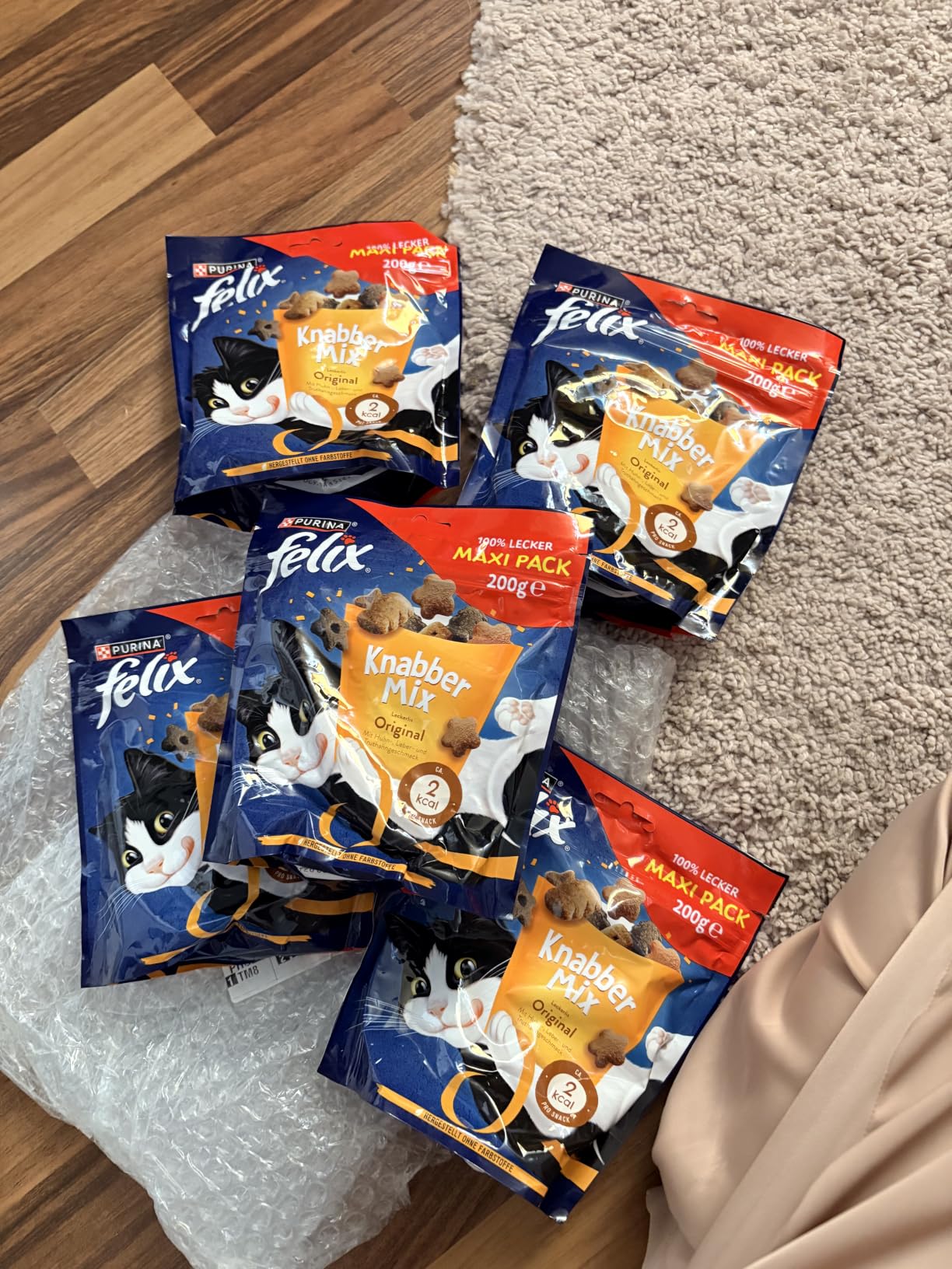 Felix KnabberMix Original Leckerli Huhn-Leber 8x60g