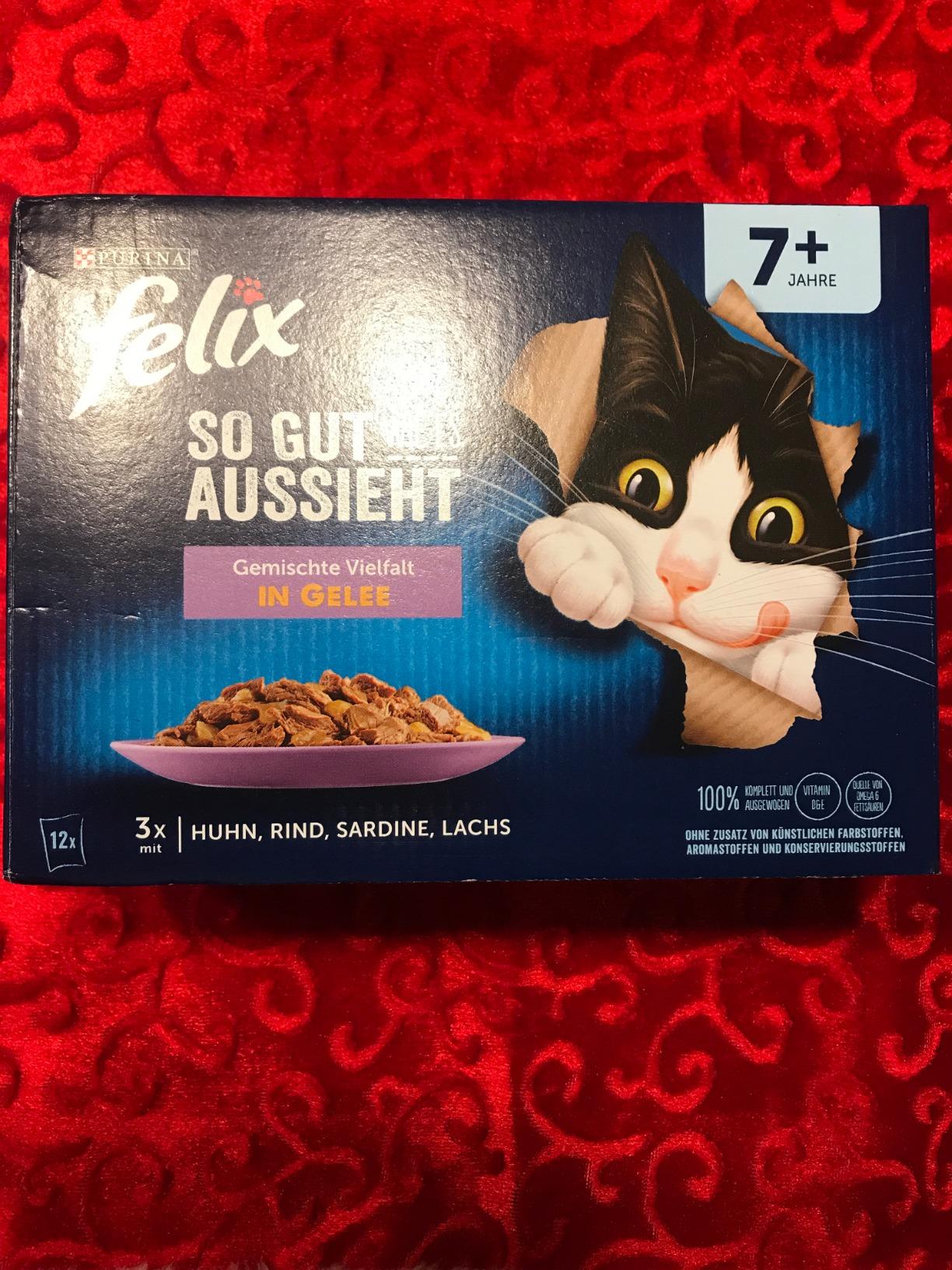 FELIX So gut wie es aussieht Senior Nassfutter Gelee Mix 72x85g