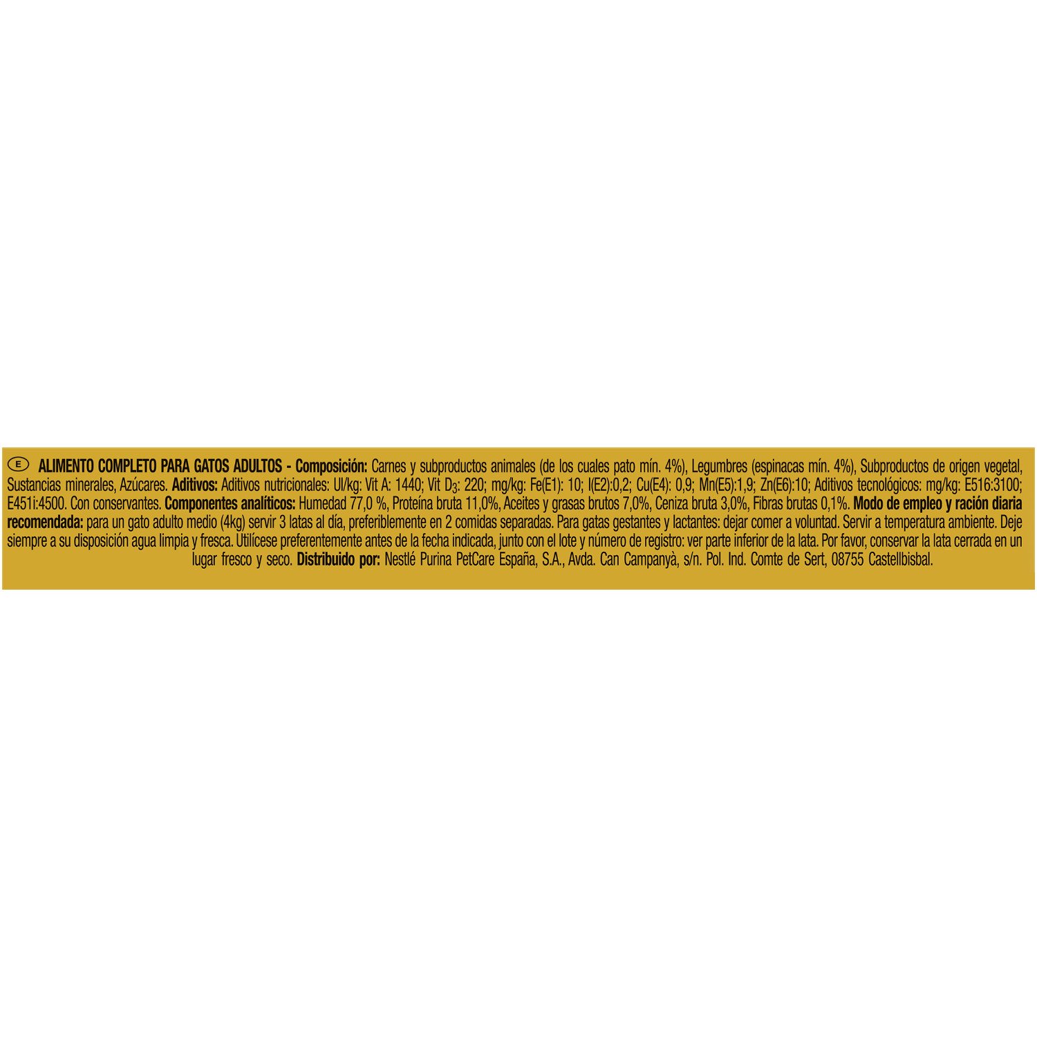 Gourmet Perle Genuss Sauce Nassfutter Ente Spinat Mousse 85g