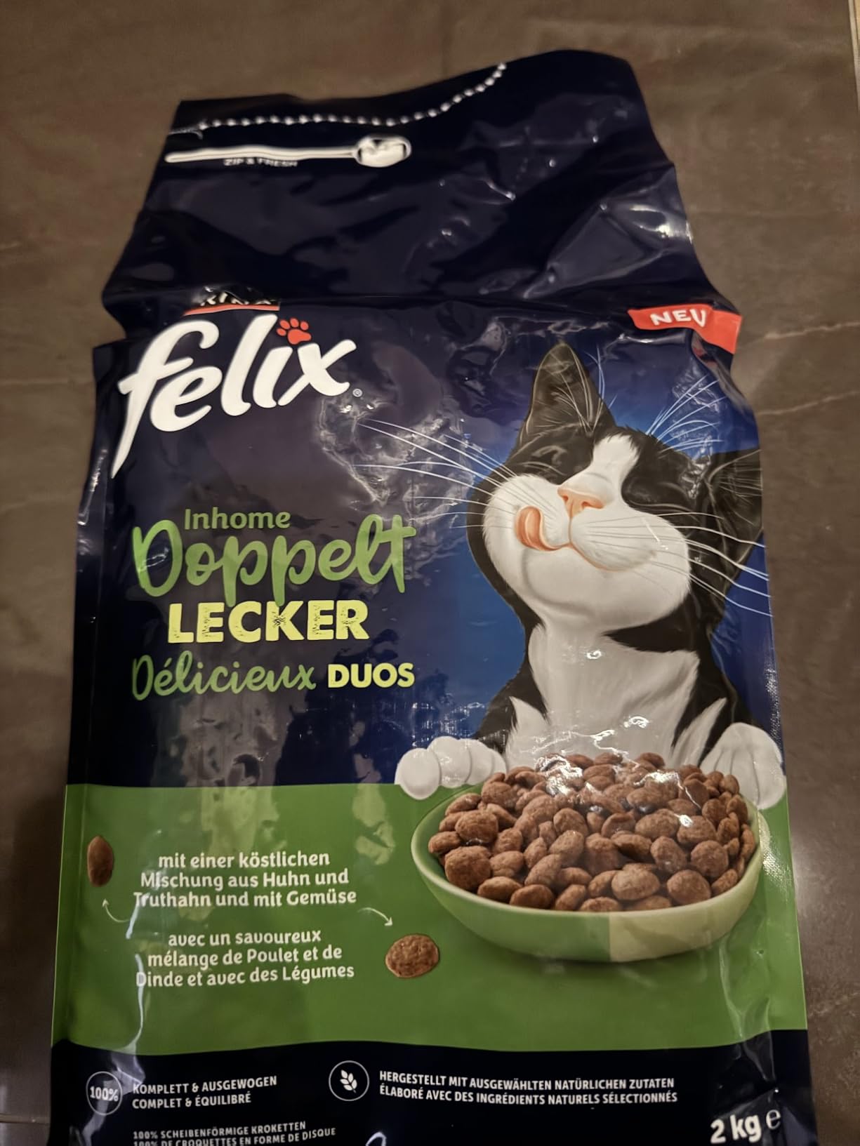 FELIX Doppelt Lecker Inhome Huhn Trockenfutter 12kg