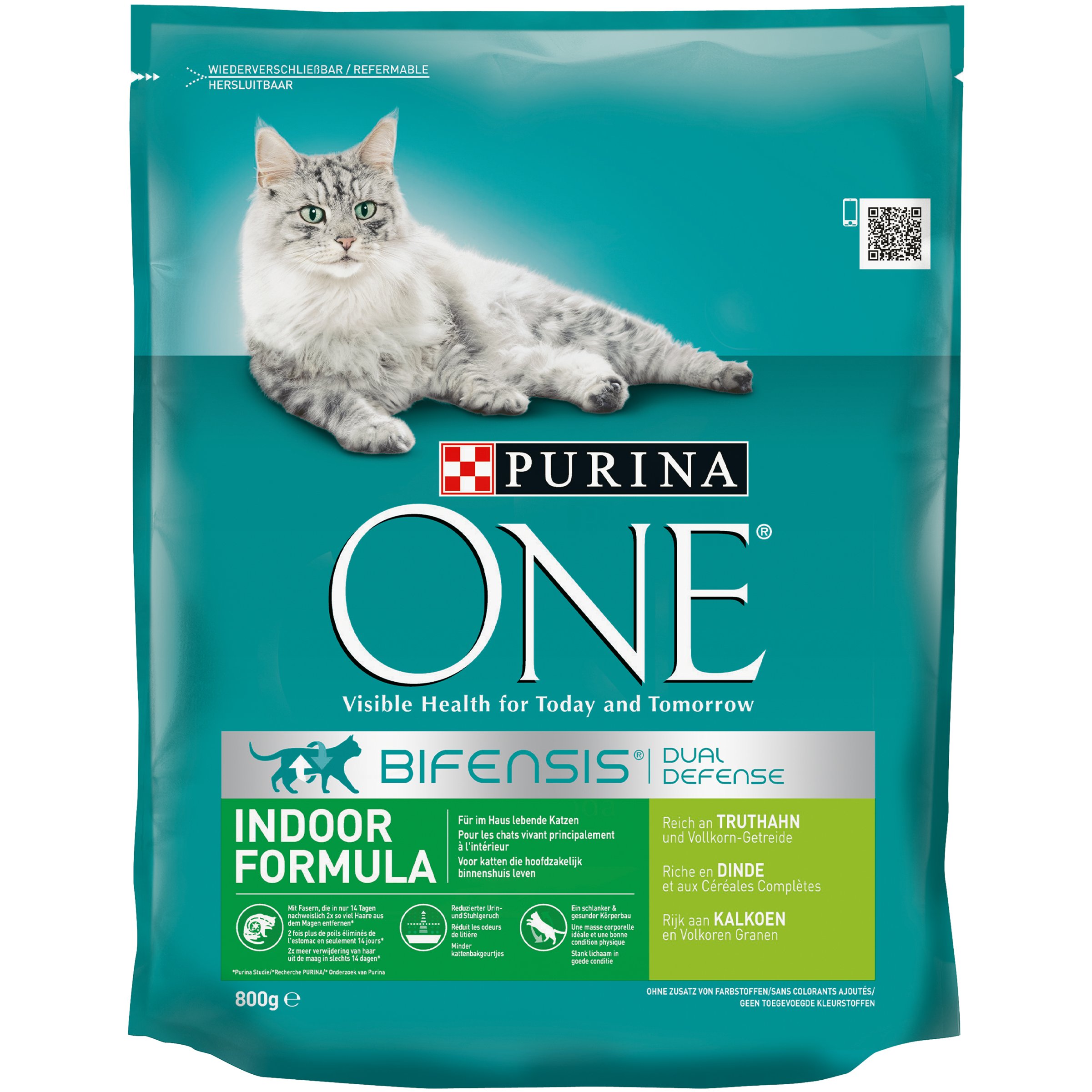 Purina One Bifensis Indoor Trockenfutter Truthahn 1,4kg