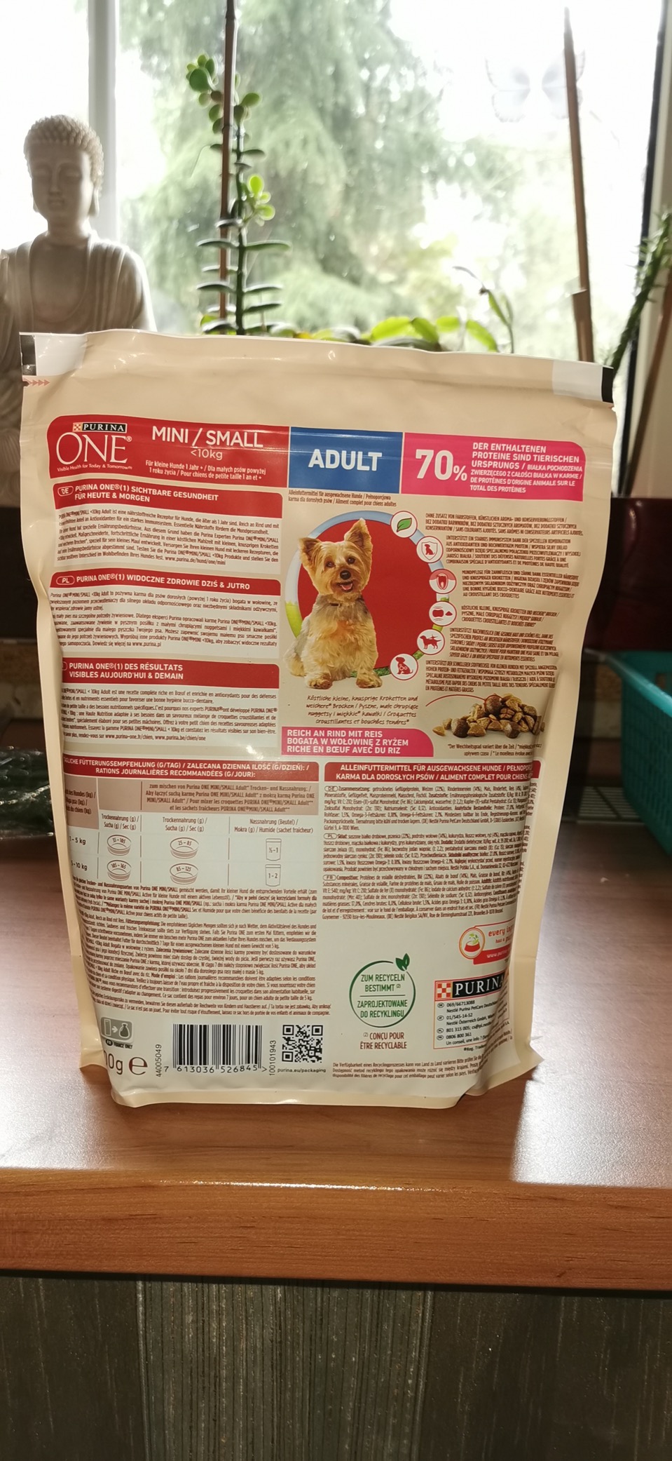 Purina One Mini Small Adult Trockenfutter Rind 8x800 g