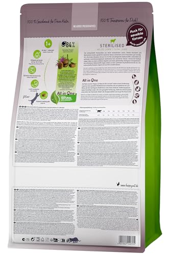 Happy Cat Sterilised Weide-Lamm Trockenfutter 4 kg