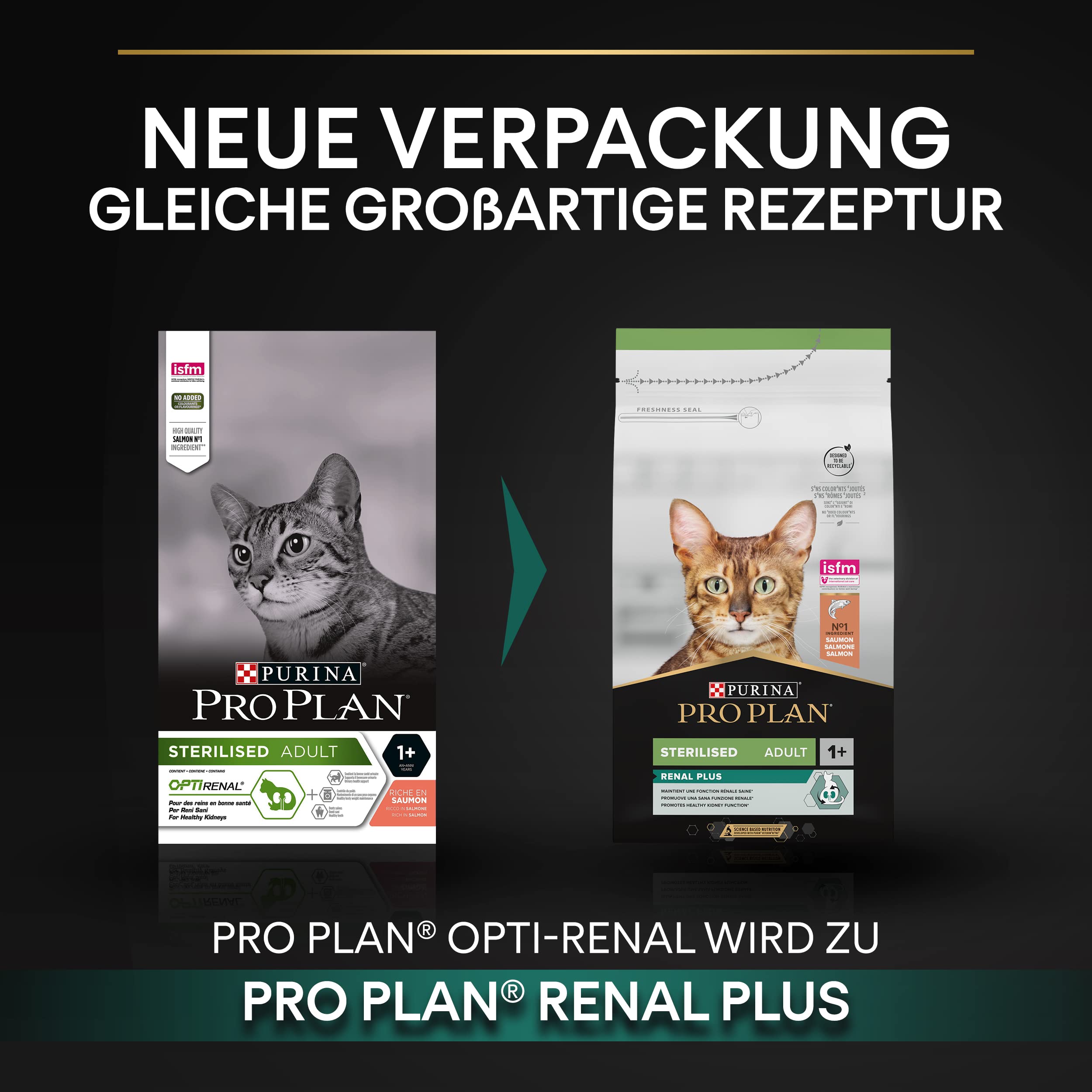 Pro Plan Sterilised Adult Lachs Trockenfutter 6x1,5kg OPTIRENAL