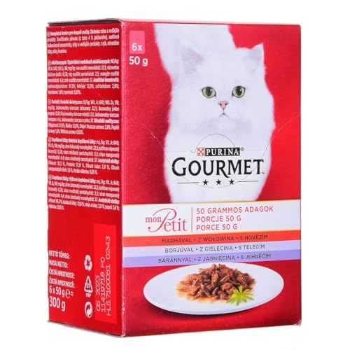 Gourmet Perle Duetto Nassfutter Rind Lamm 6x50g glutenfrei