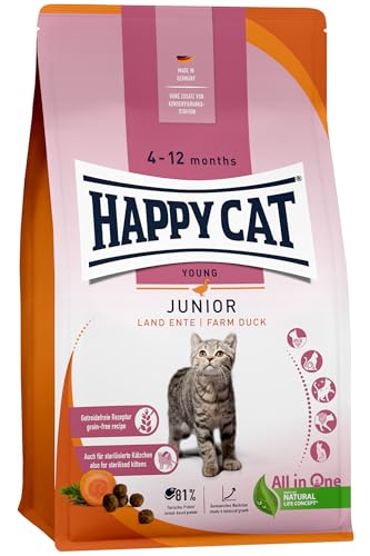 Happy Cat Young Junior Ente Trockenfutter 4 kg getreidefrei