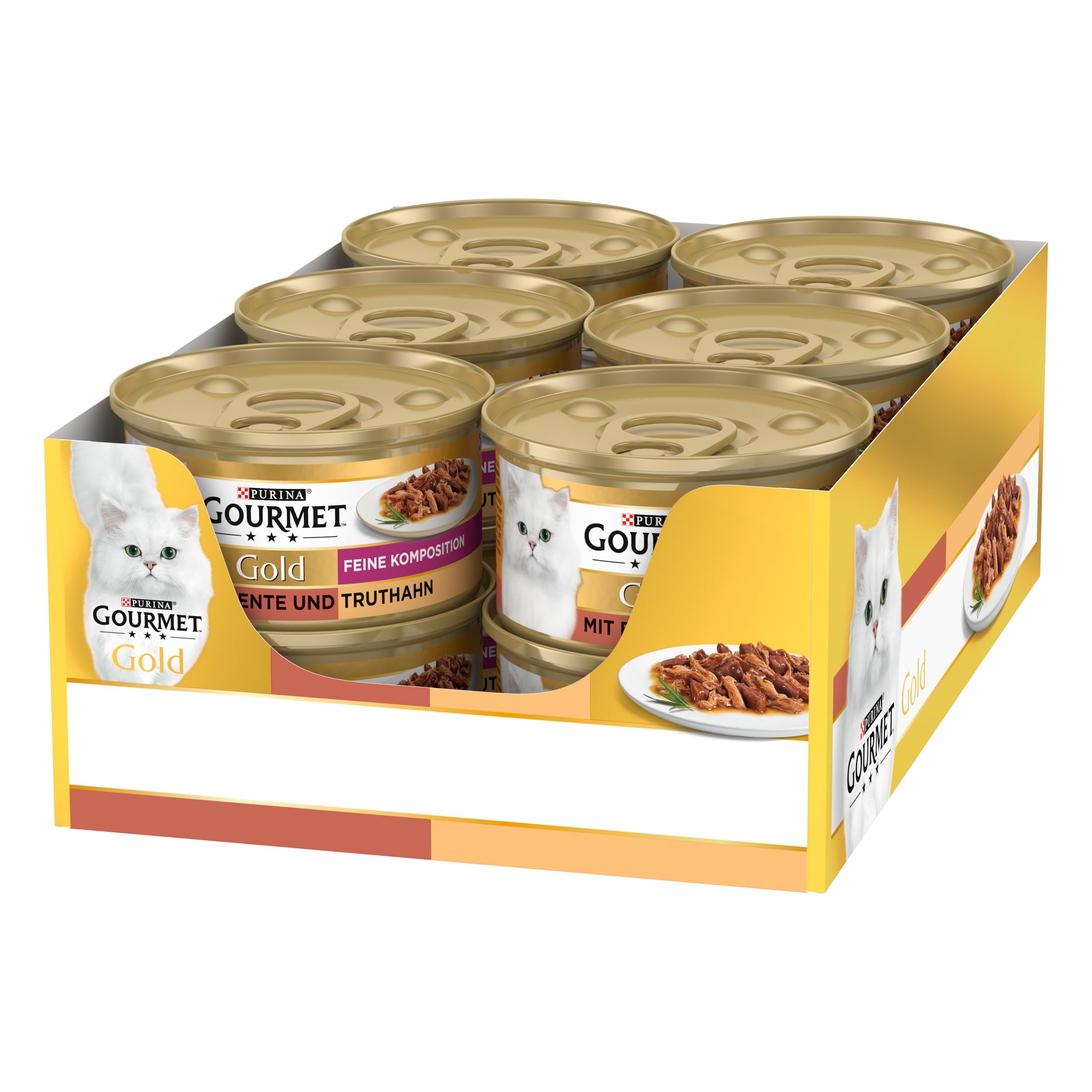 GOURMET Perle Duetto Nassfutter Ente Truthahn 12x85g