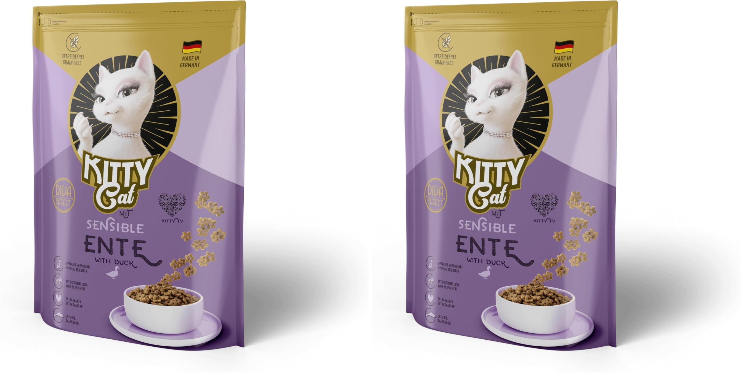 KITTY Cat Ente Sensible Trockenfutter 3kg getreidefrei