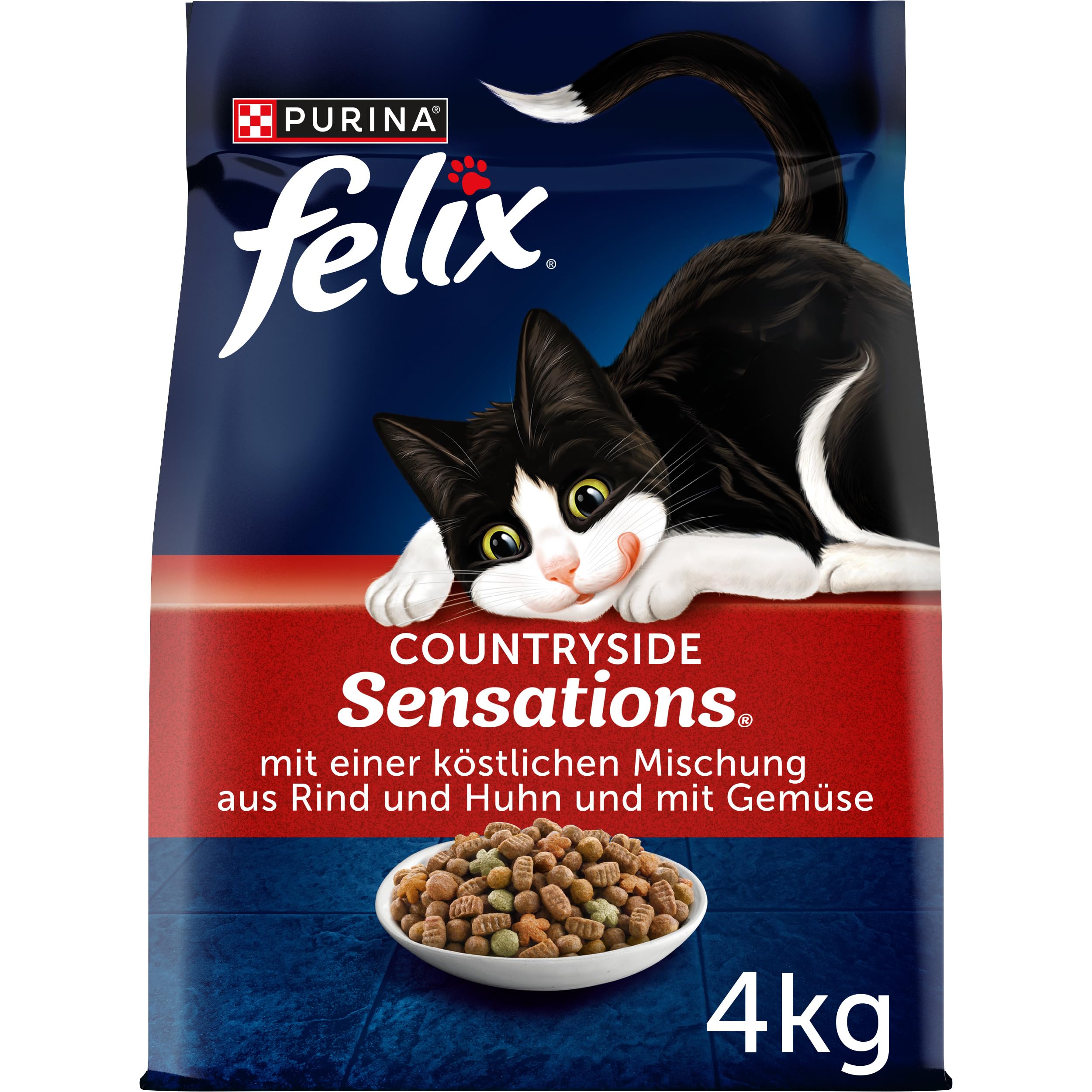Felix Meaty Sensations Trockenfutter Rind Huhn 1 kg