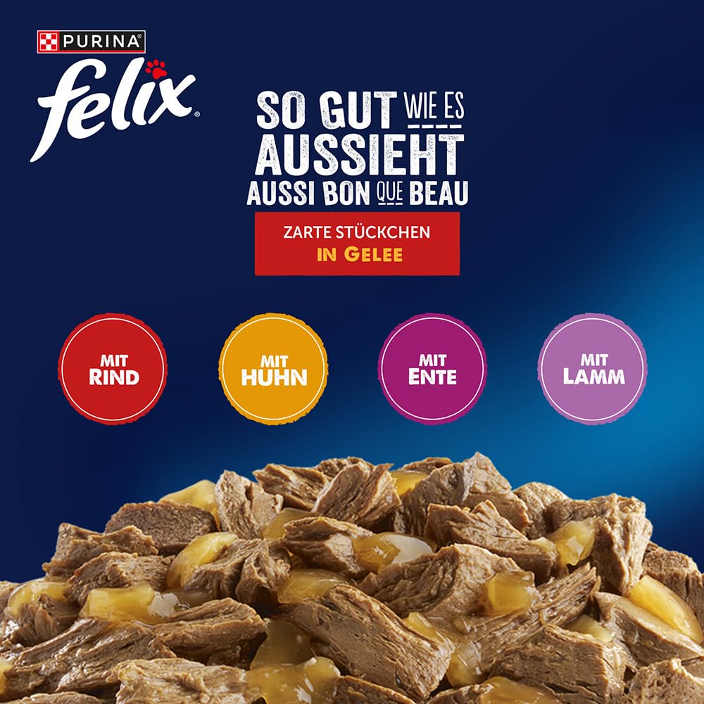 Felix So gut wie es aussieht Land Gelee Nassfutter 44x85 g