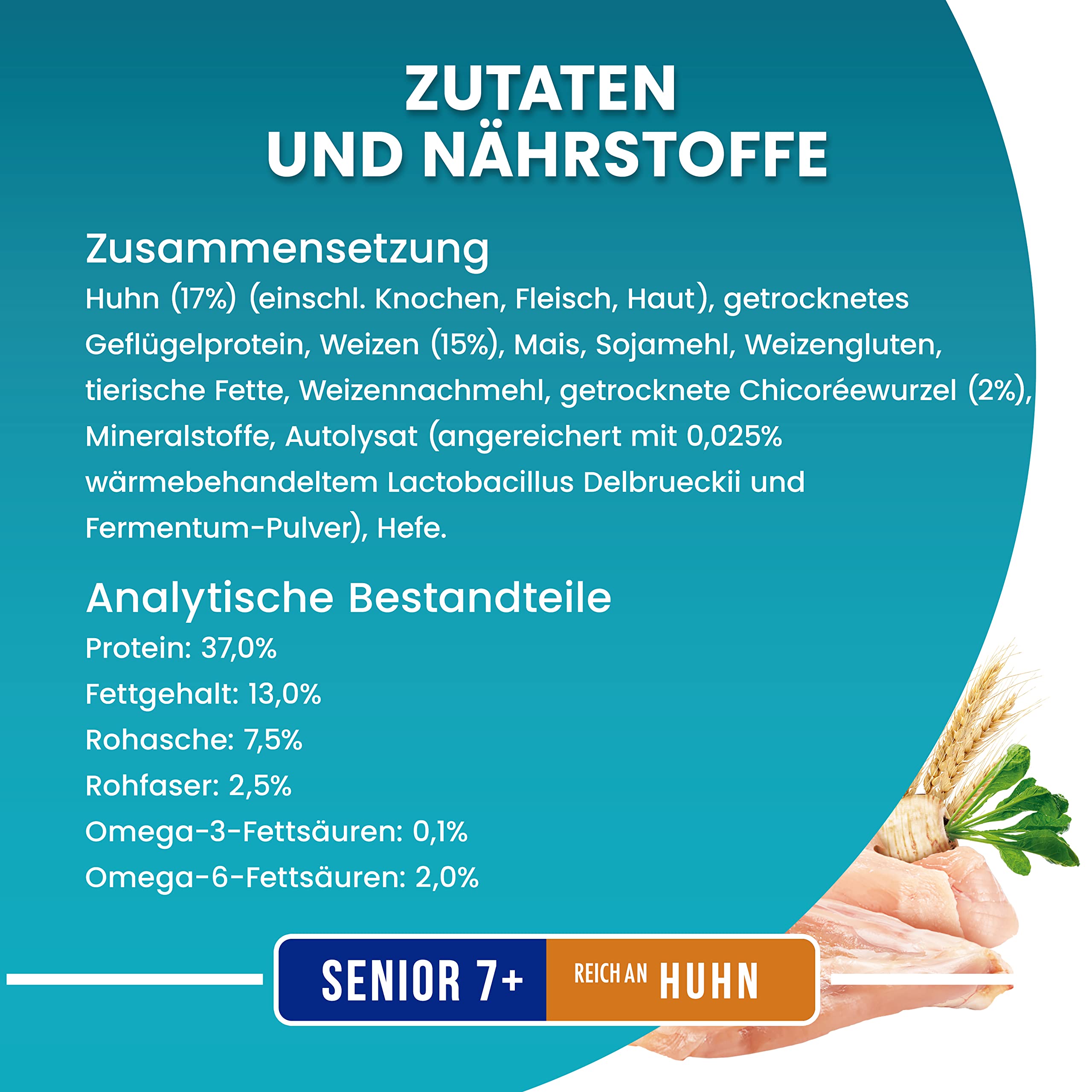 PURINA ONE BIFENSIS Trockenfutter Huhn Senior 7+ 8,4kg