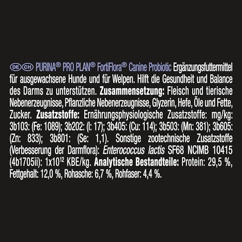 PRO PLAN FortiFlora Ergänzungsfutter Hund 4x30g