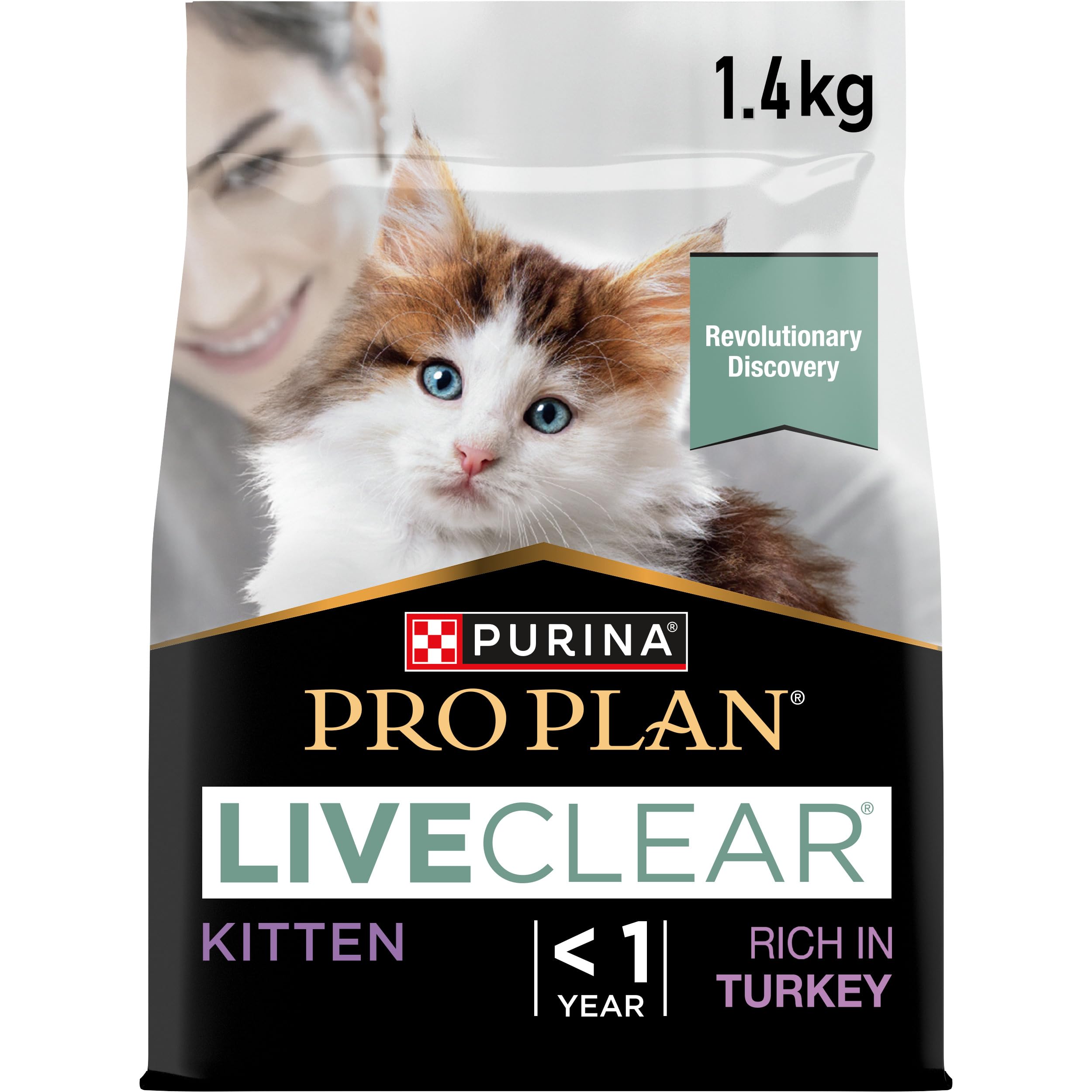 Pro Plan LiveClear Kitten Truthahn Trockenfutter 6x1,4 kg