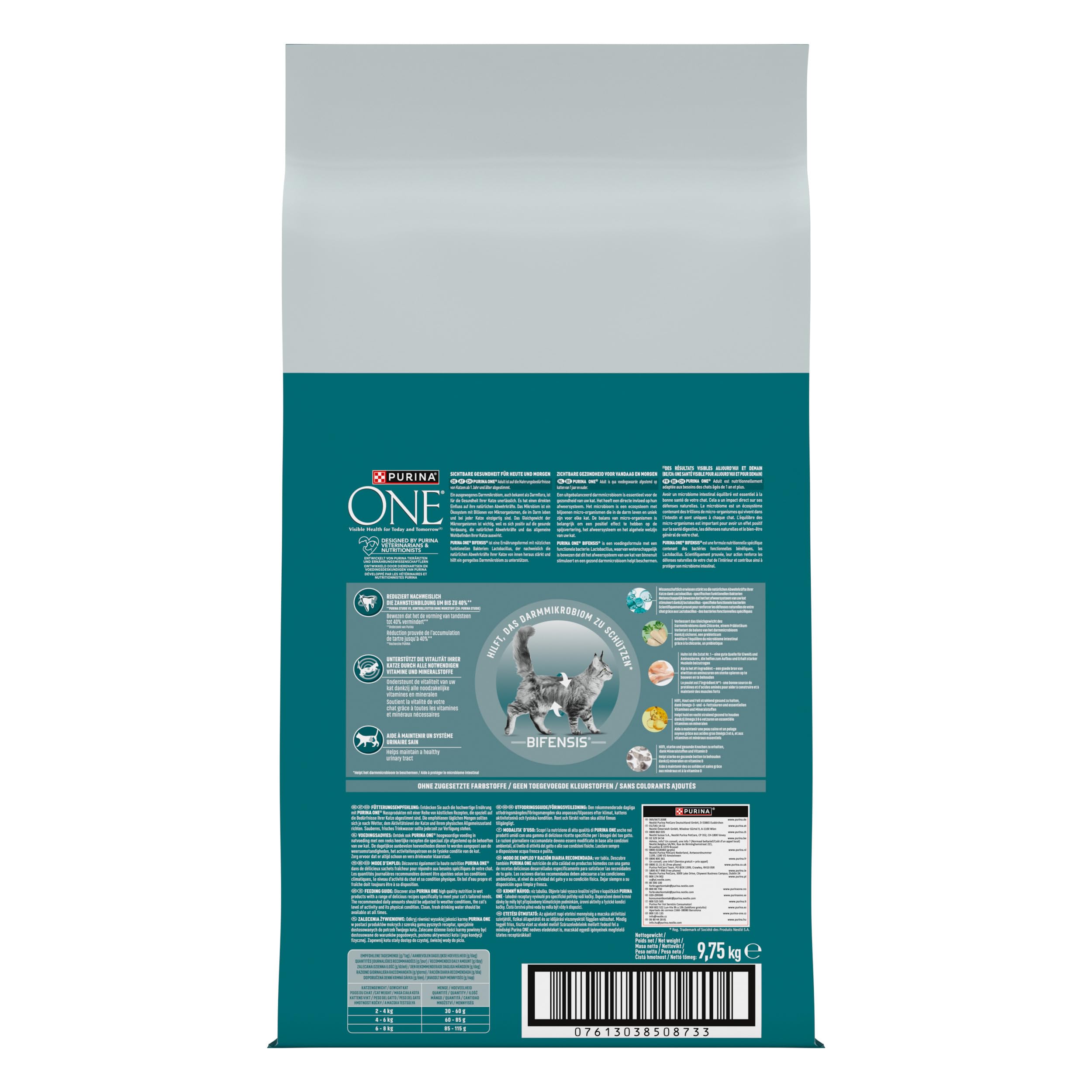 Purina One Bifensis Adult Trockenfutter Huhn 9,75kg