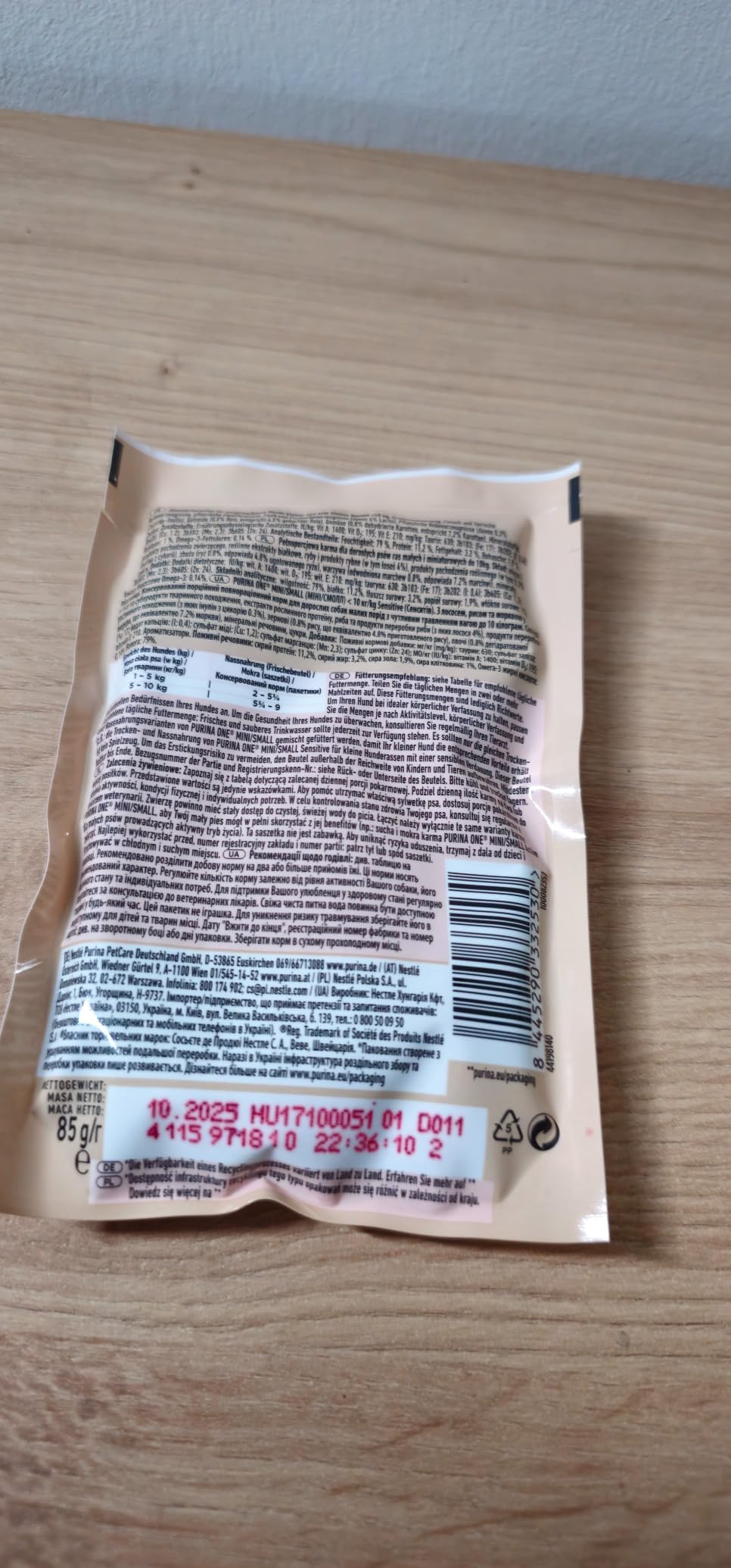 Purina One Mini Small Delicate Trockenfutter Lachs 8x800 g