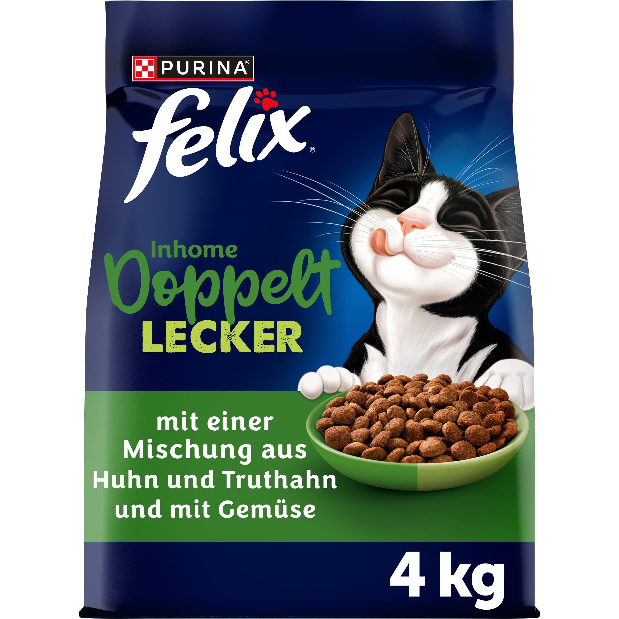 Felix Doppelt Lecker Inhome Trockenfutter Huhn 4x4kg
