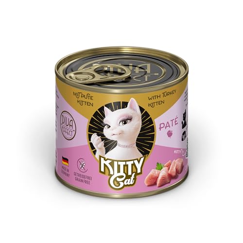Kitty Cat Paté Pute Kitten Nassfutter 6x200g getreidefrei