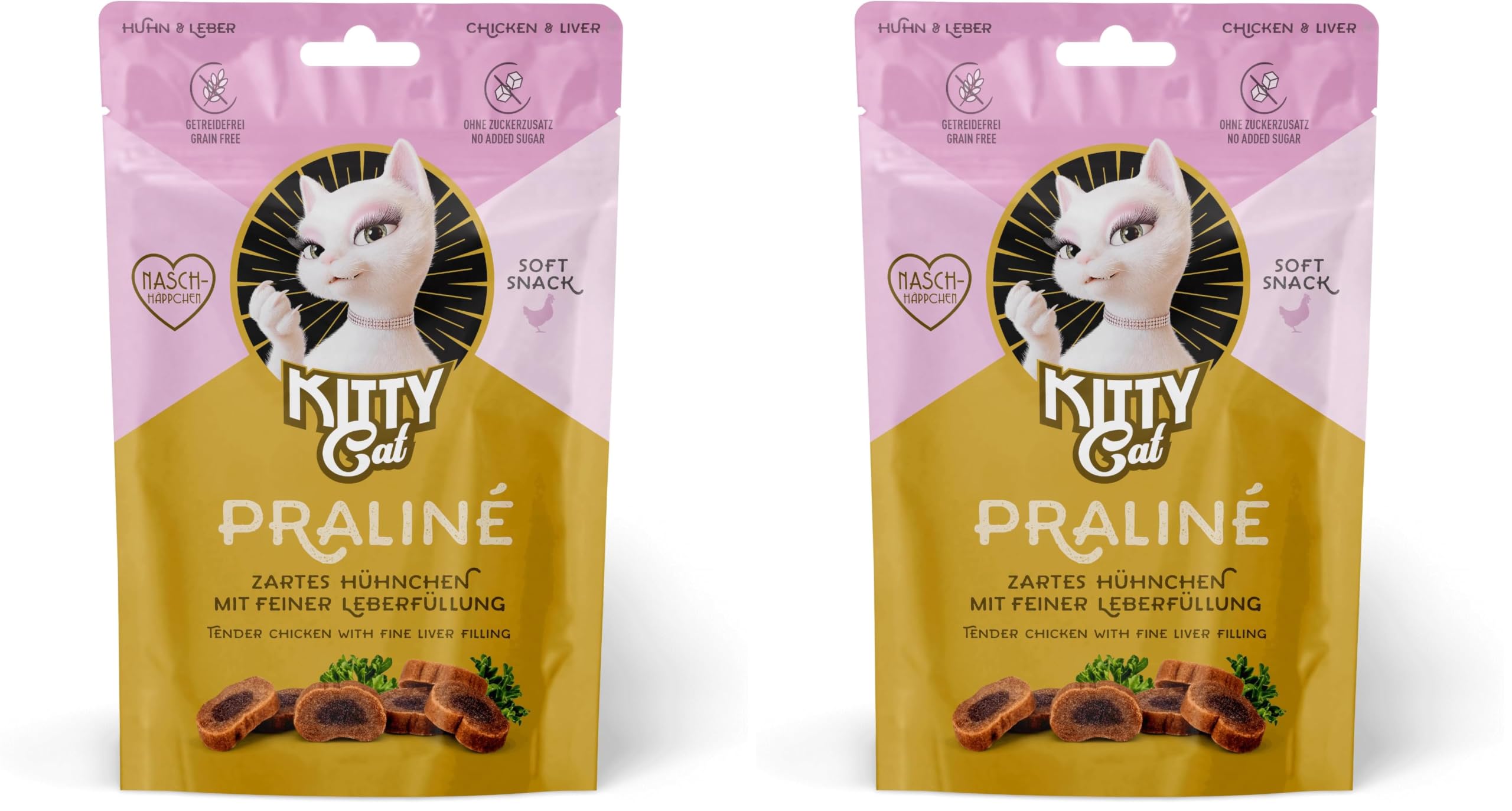KITTY Cat Snacks Praliné Huhn & Leber 10x50g