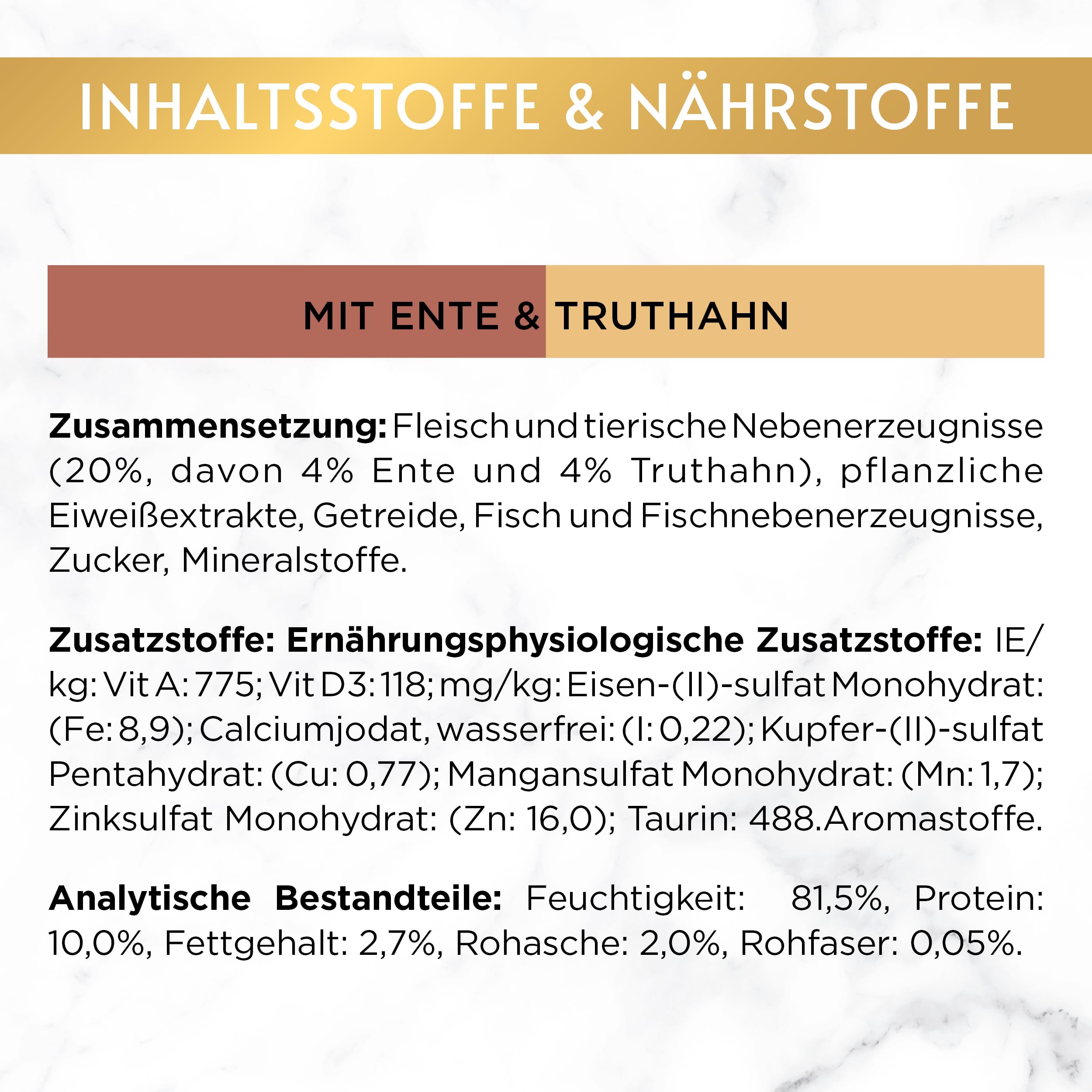 GOURMET Perle Duetto Nassfutter Ente Truthahn 12x85g