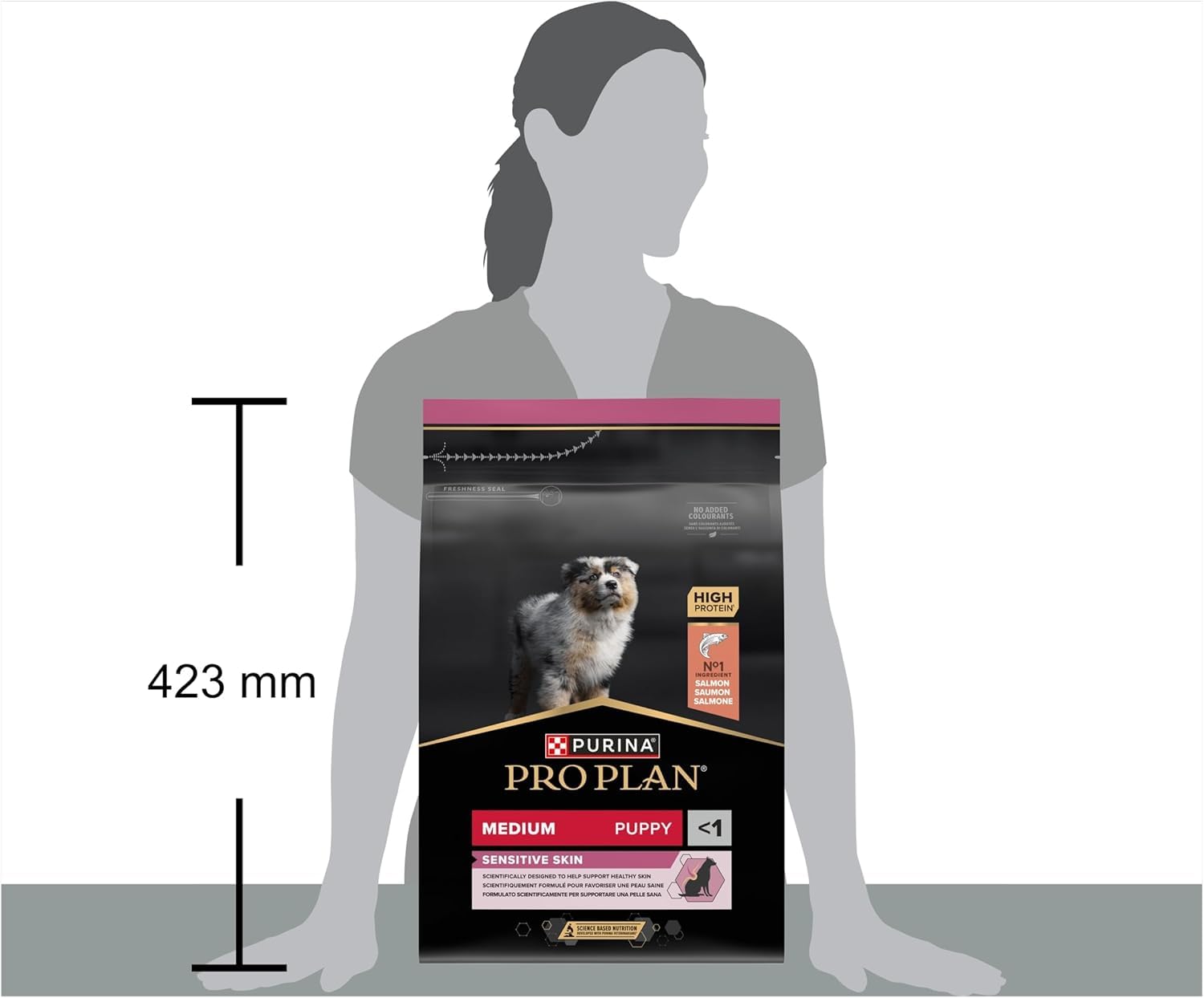 Pro Plan Medium Puppy Sensitive Skin Hundefutter 3kg Lachs