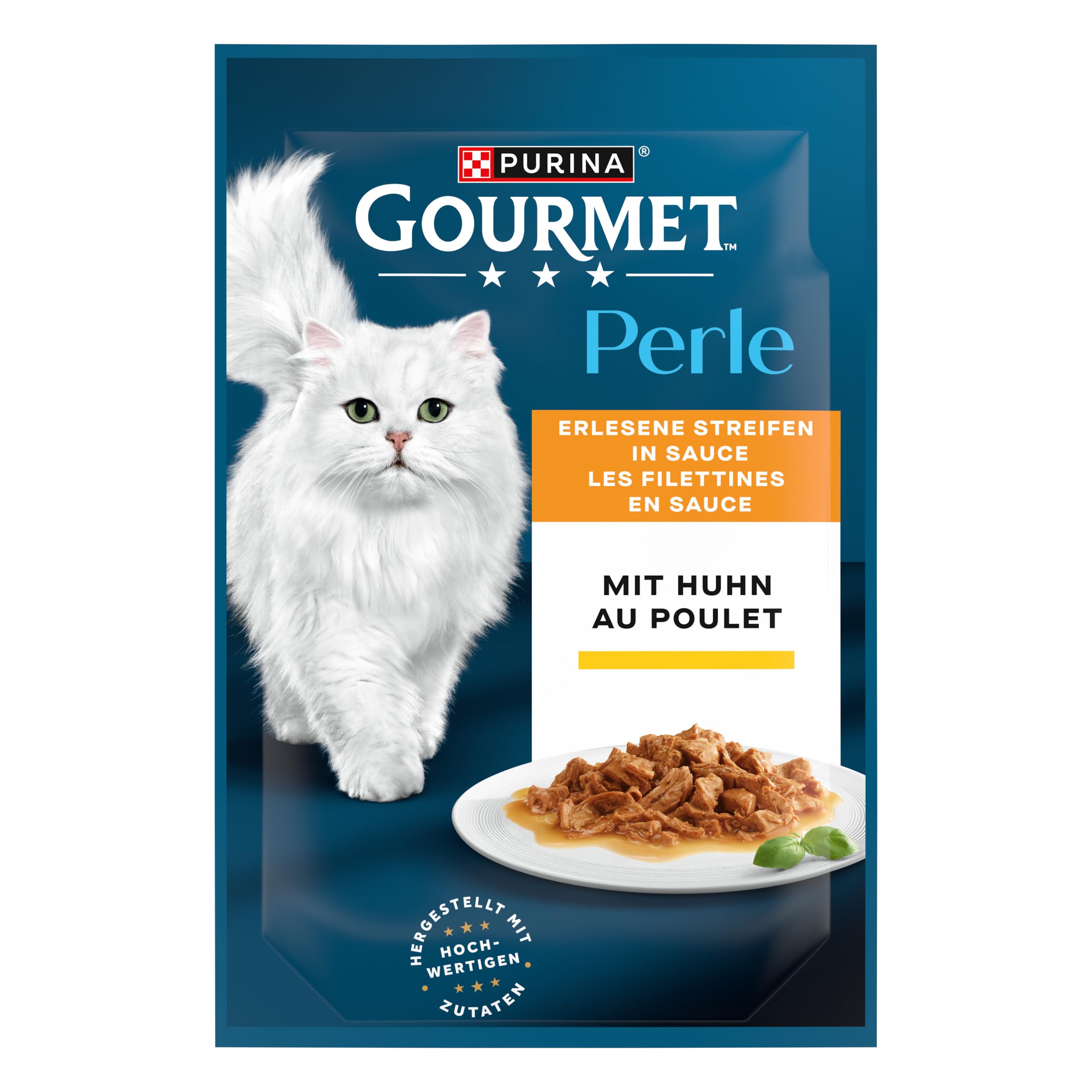 Gourmet Perle Erlesene Streifen Nassfutter Sorten-Mix 60x85 g