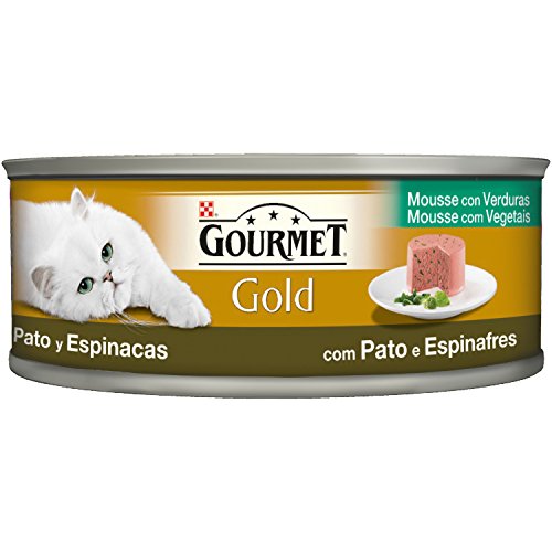 Gourmet Perle Genuss Sauce Nassfutter Ente Spinat Mousse 85g