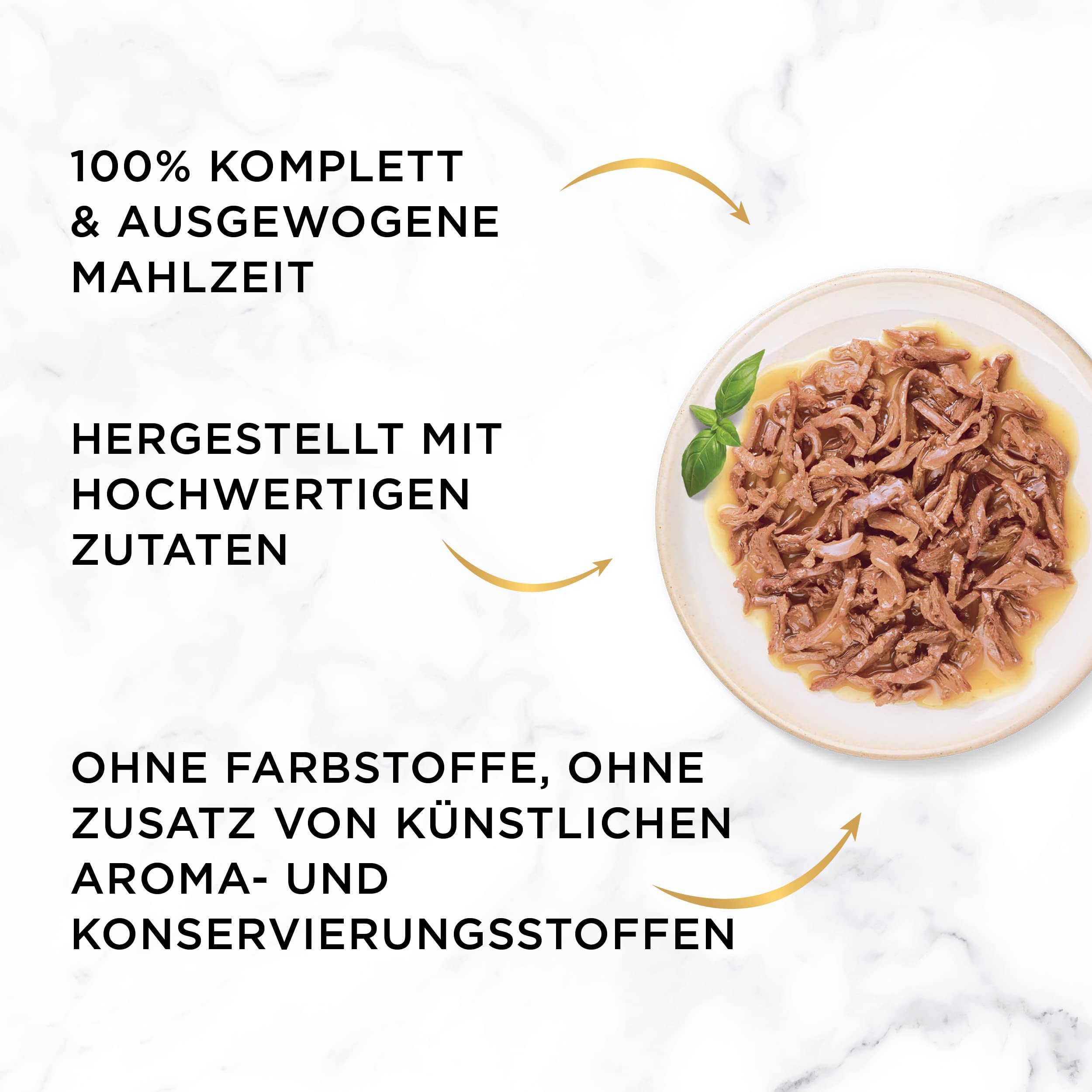 GOURMET Perle Erlesene Streifen Huhn Nassfutter 12x85g Sauce