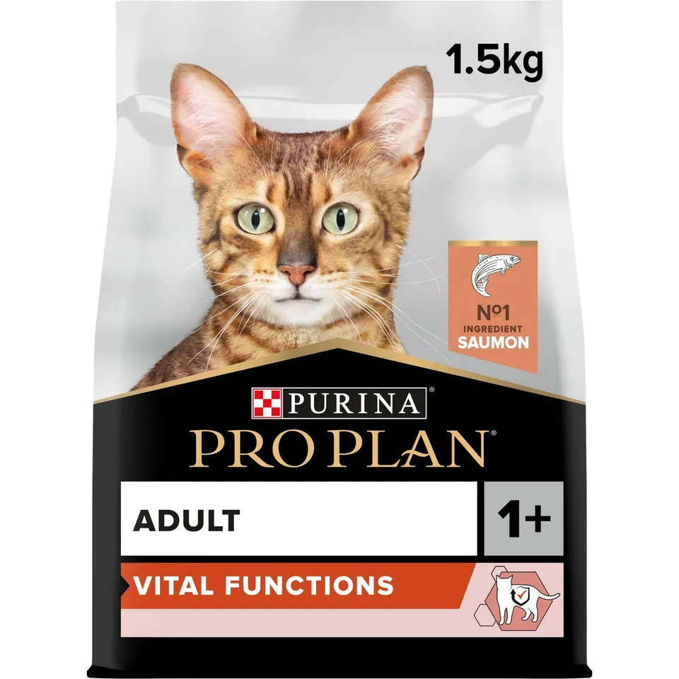 Pro Plan Vitalfunktionen Trockenfutter Lachs 1,5 kg Katze