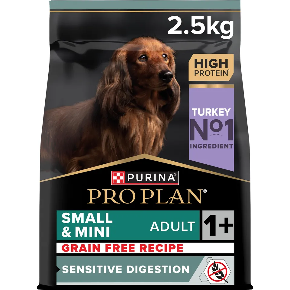 Pro Plan Small Mini Adult Sensitive Digestion Trockenfutter Truthahn 2,5 kg