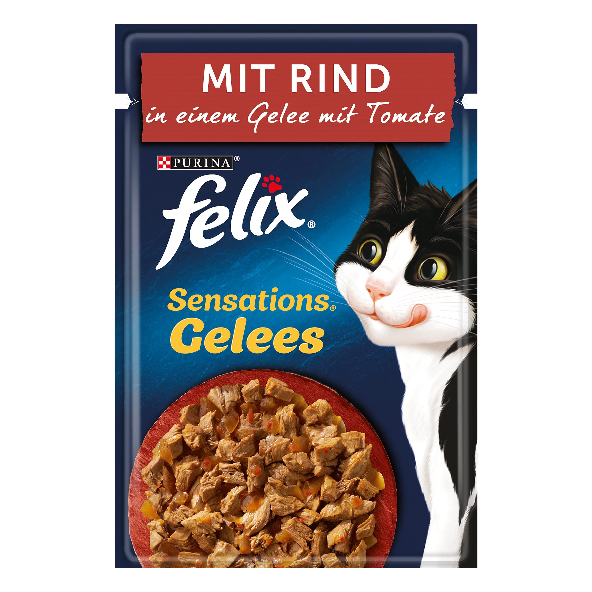 FELIX Sensations Huhn-Karotte Nassfutter 26x85g in Gelee