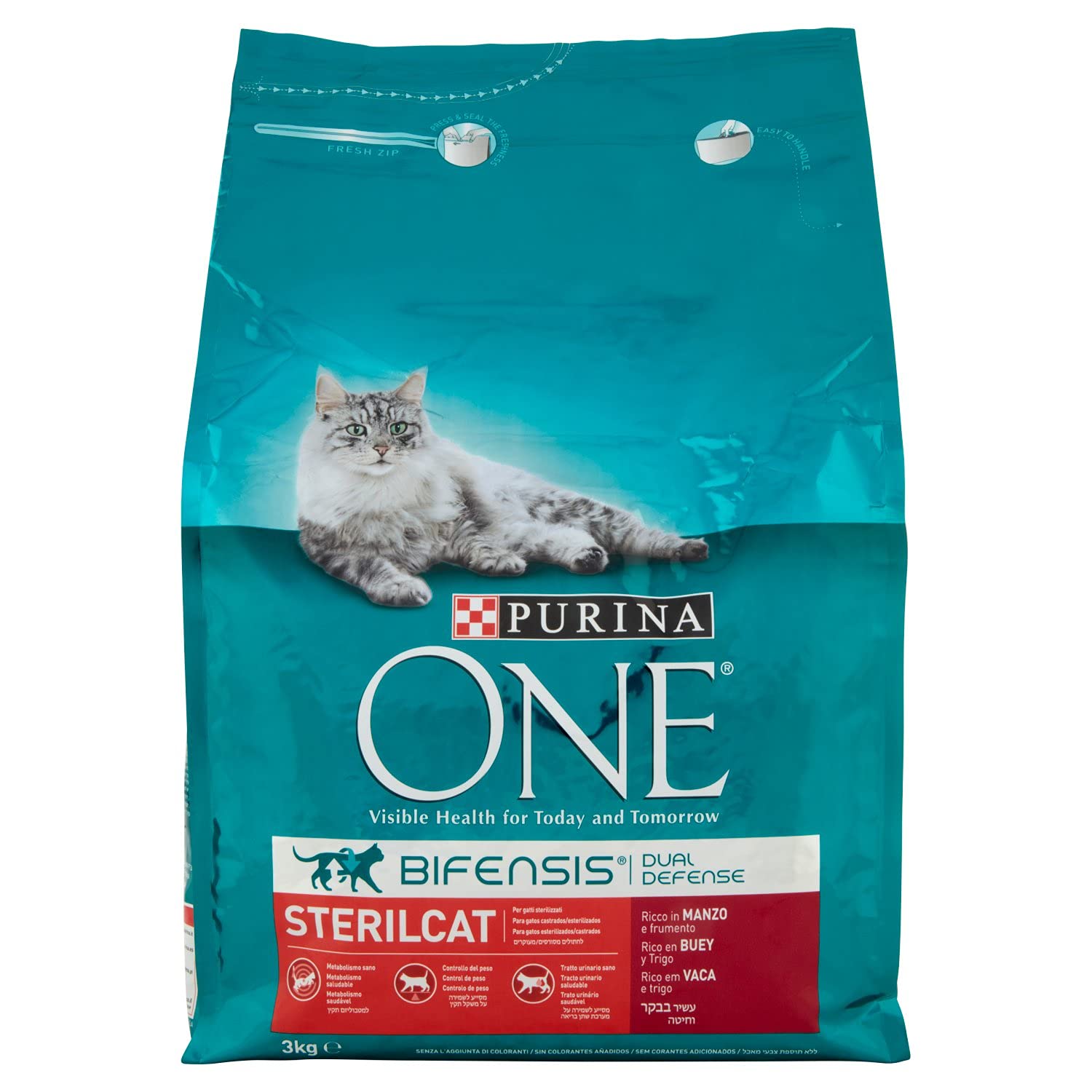 Purina One Bifensis Sterilcat Trockenfutter Rind 6x1,4kg
