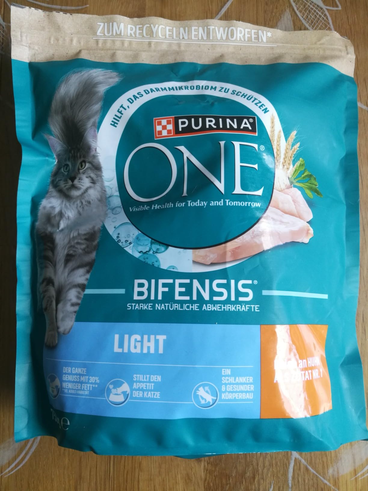 PURINA ONE Bifensis Light Trockenfutter Huhn 6x750g Gewicht