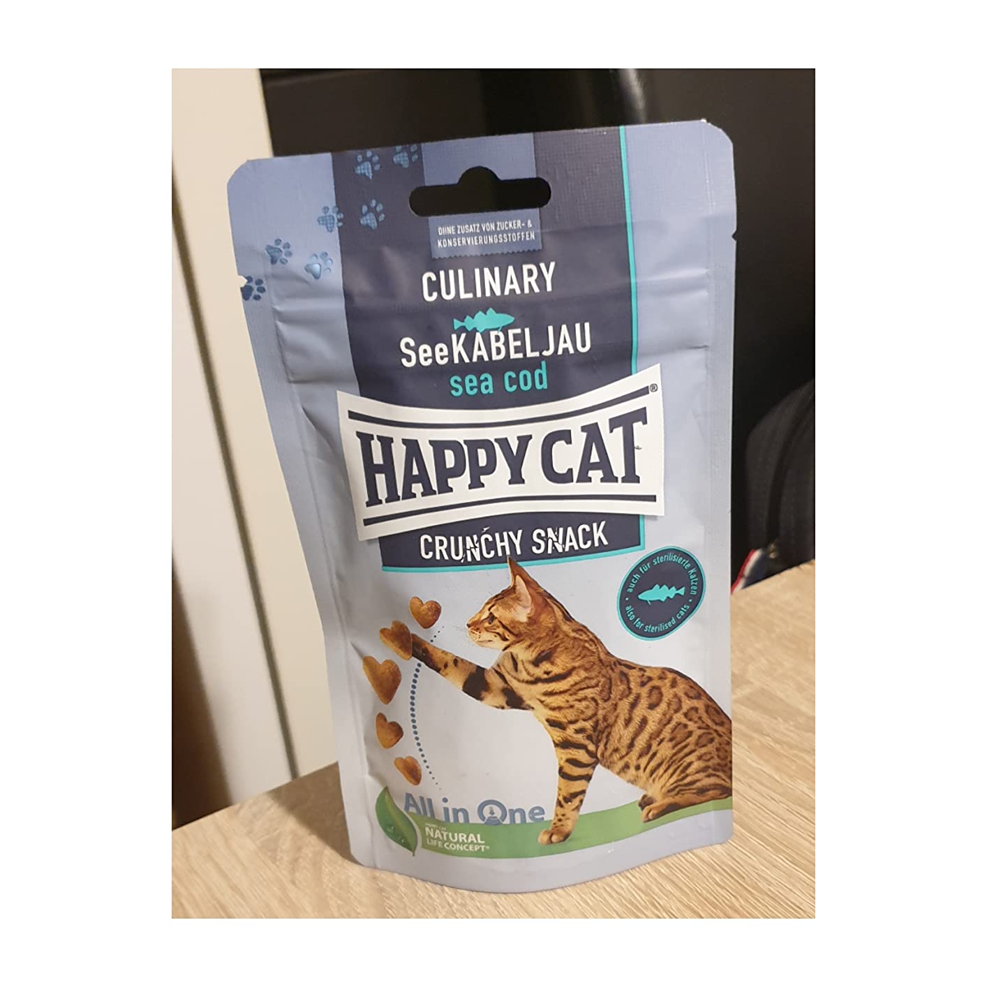 Happy Cat Culinary Crunchy Snack See-Kabeljau Leckerli 70 g