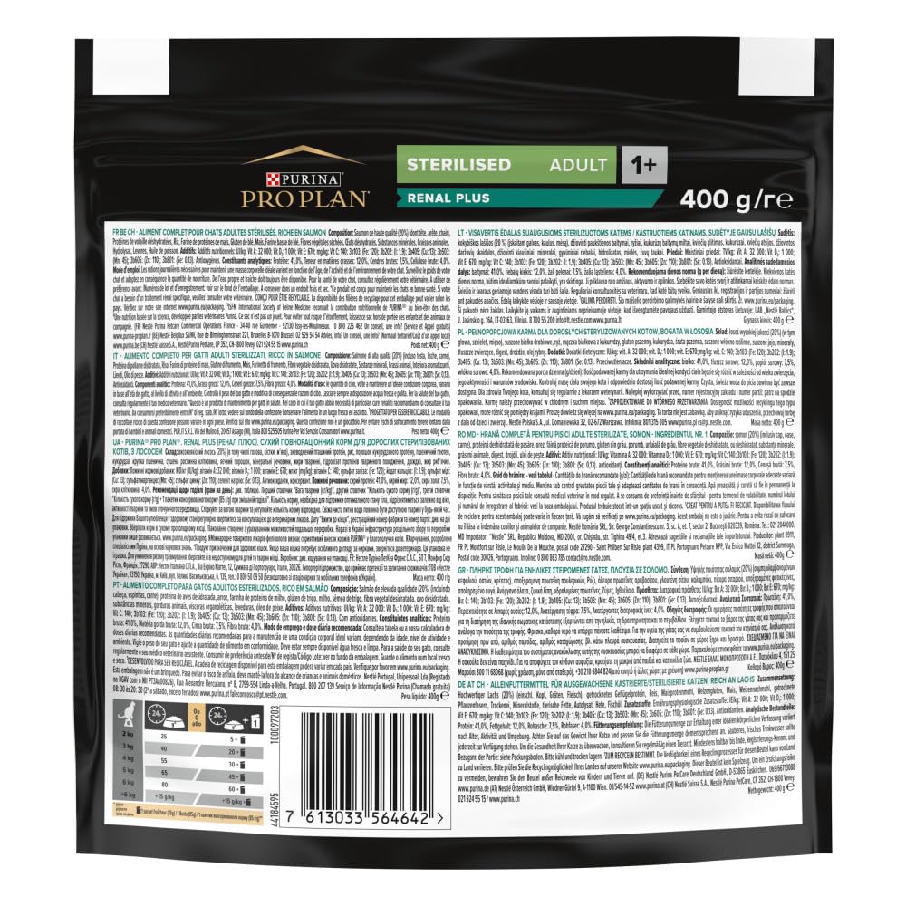 Purina Pro Plan Sterilised Adult Renal Trockenfutter Lachs 3,2kg
