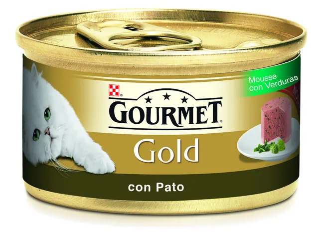 Gourmet Perle Genuss Sauce Nassfutter Ente Spinat Mousse 85g