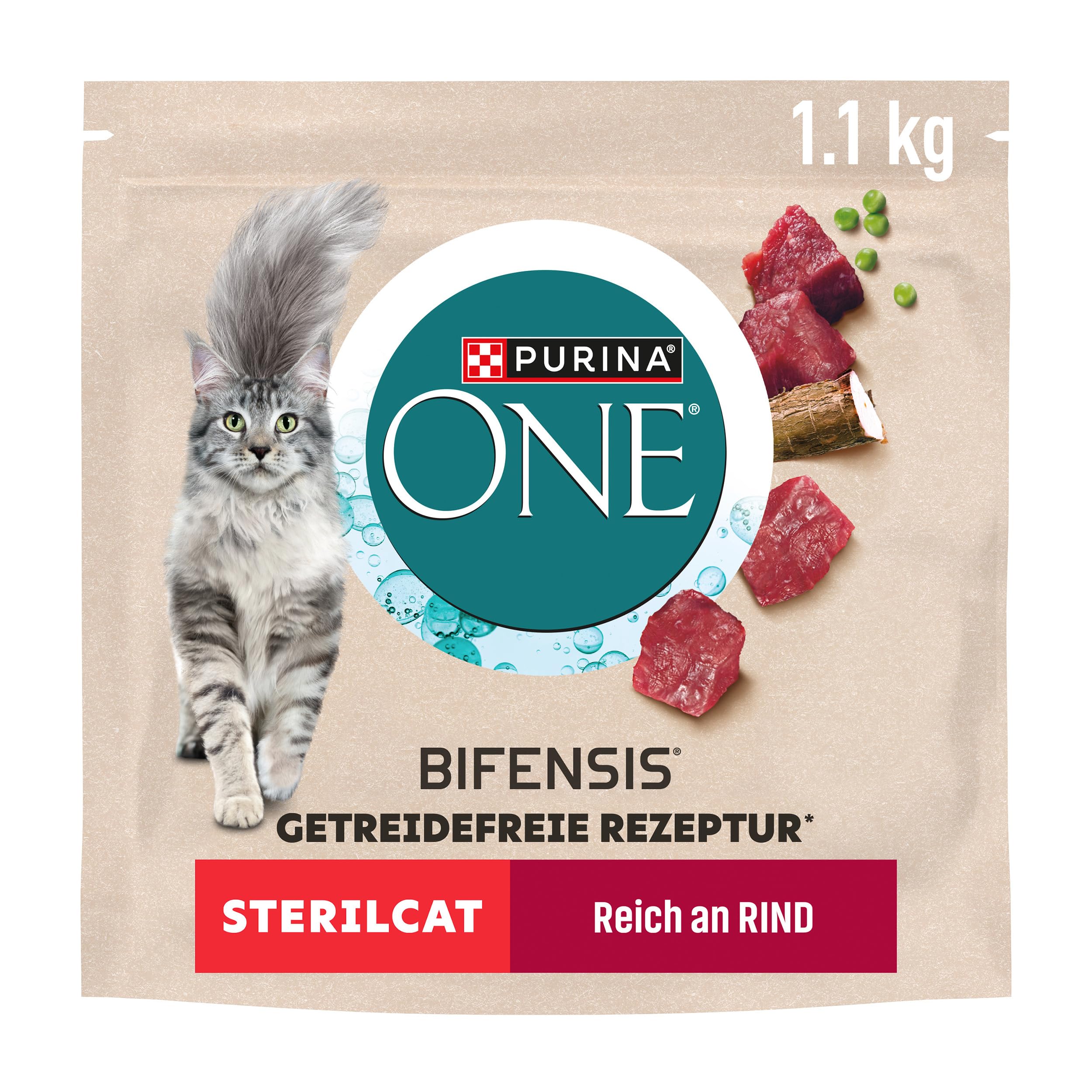 Purina One Bifensis Trockenfutter Rind 6x1,1kg steril