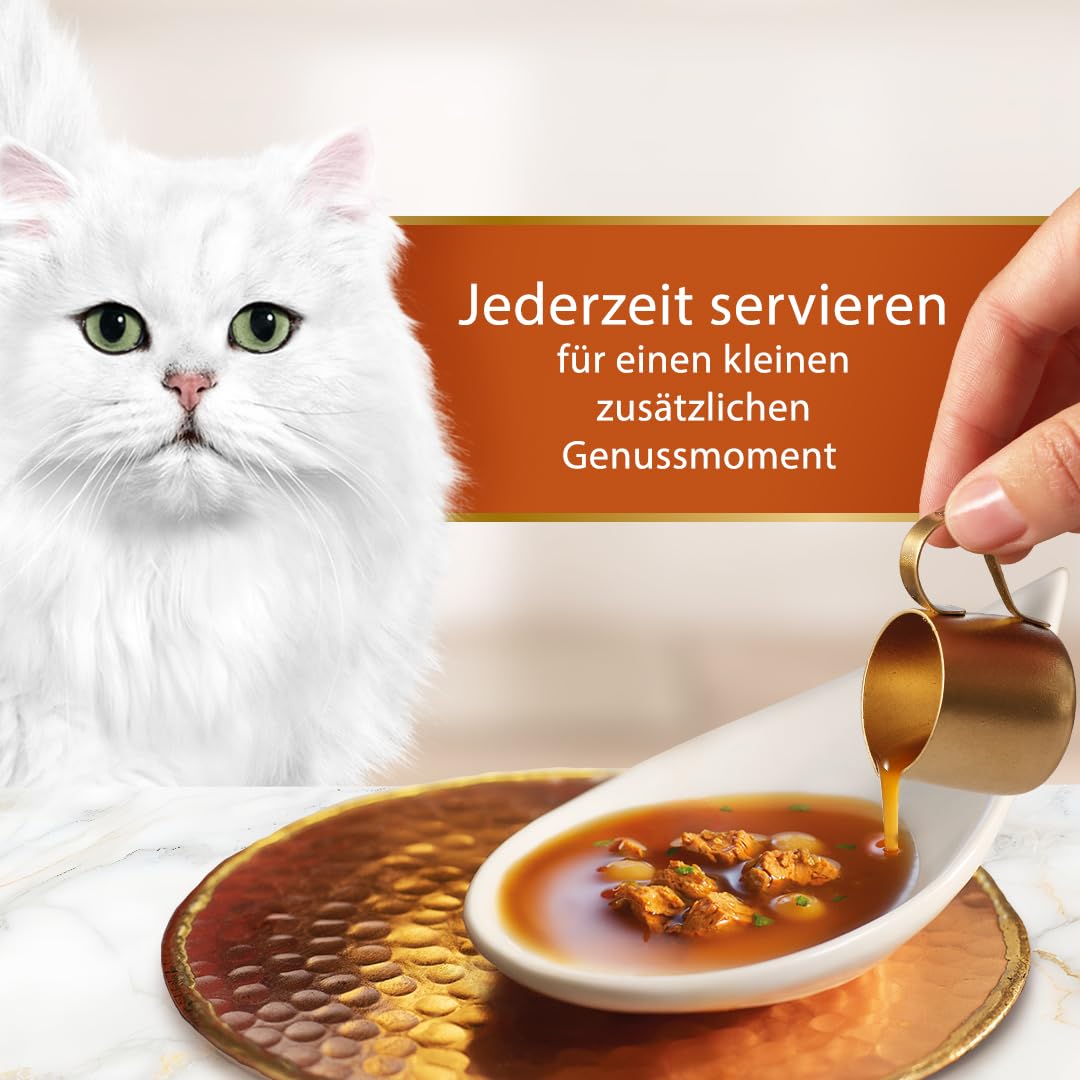 Gourmet Perle Soup Royale Katzensuppe Lachs 24x45g