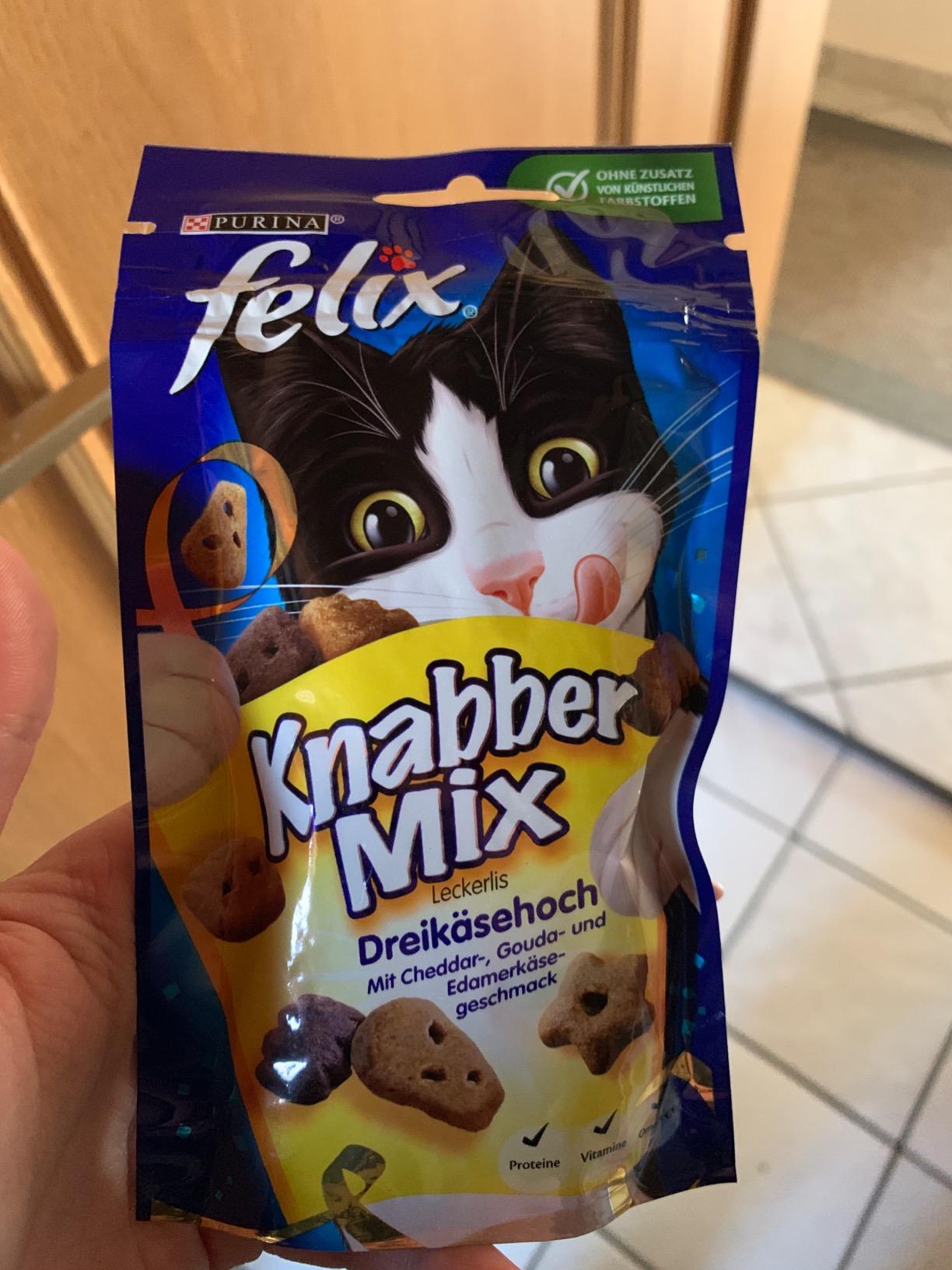 Felix KnabberMix Original Leckerli Huhn-Leber 8x60g