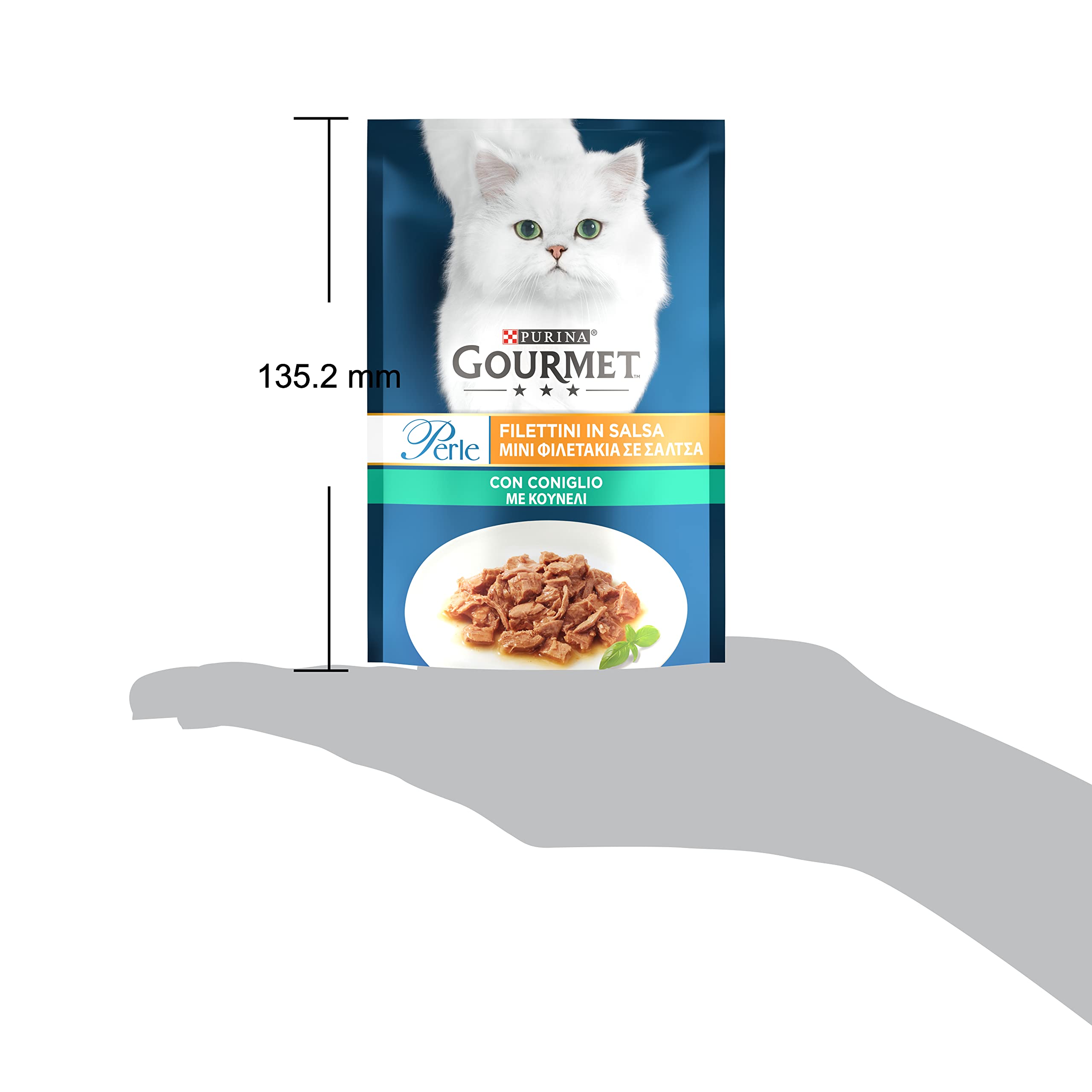 Gourmet Perle Genuss in Sauce Nassfutter Kaninchen 26x85g