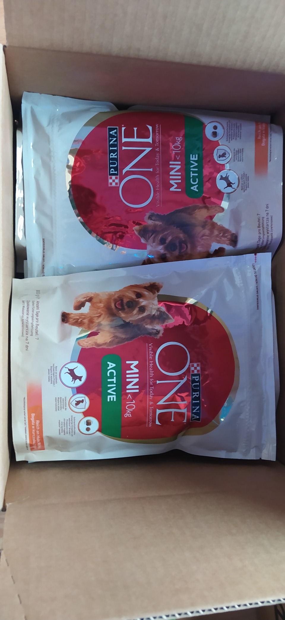PURINA ONE Mini Small Active Huhn Hundetrockenfutter 2kg
