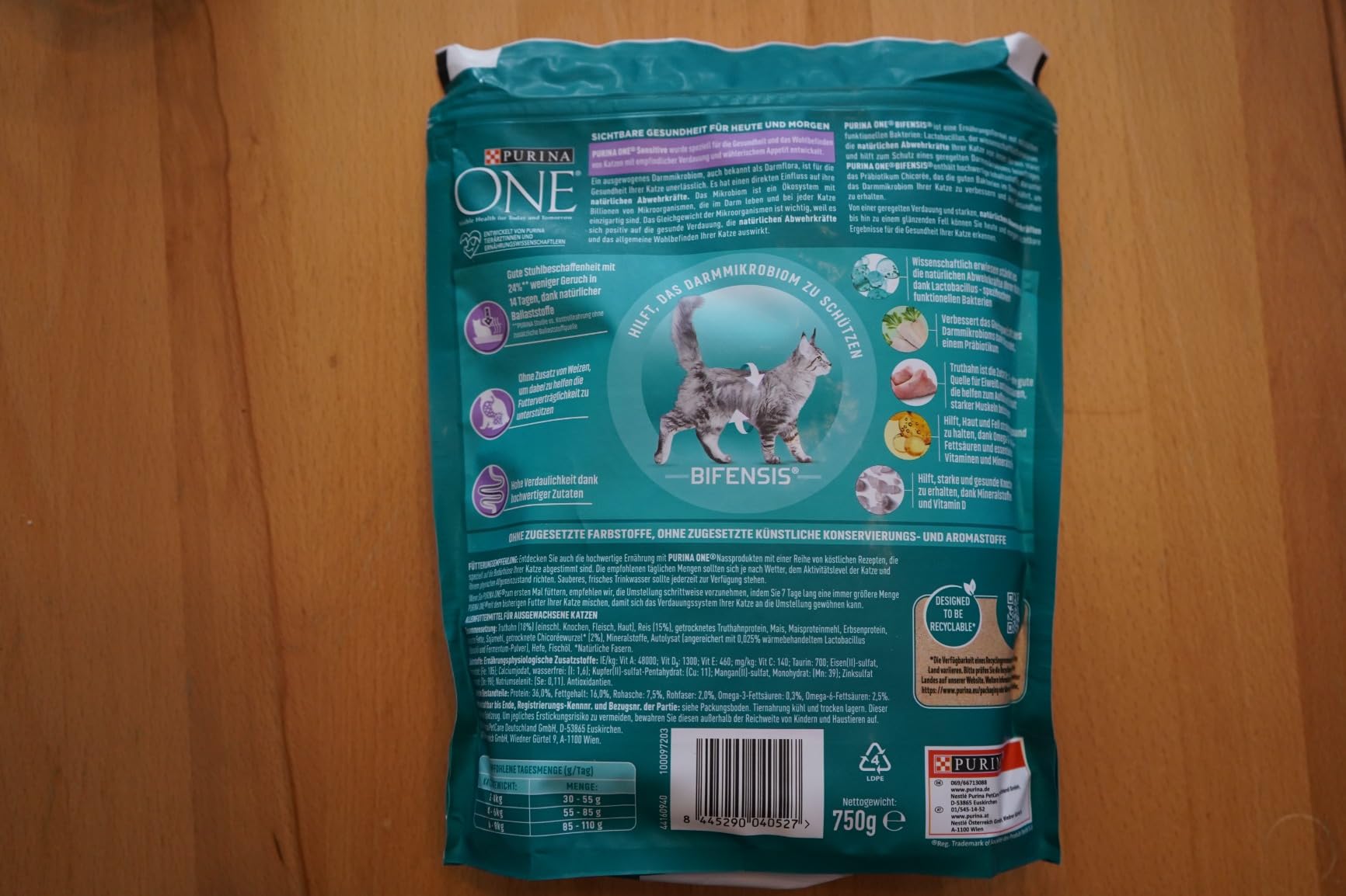 Purina One Bifensis Sensitive Trockenfutter Truthahn 6x750g