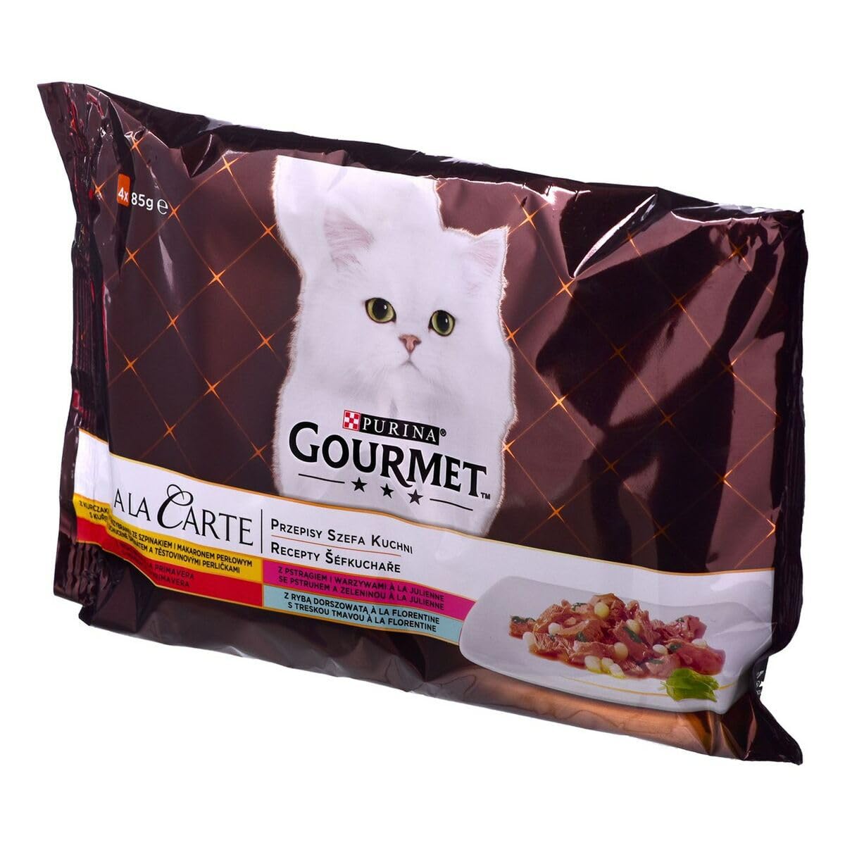 GOURMET Perle Duetto A la Carte Huhn Rind Nassfutter 4x85g